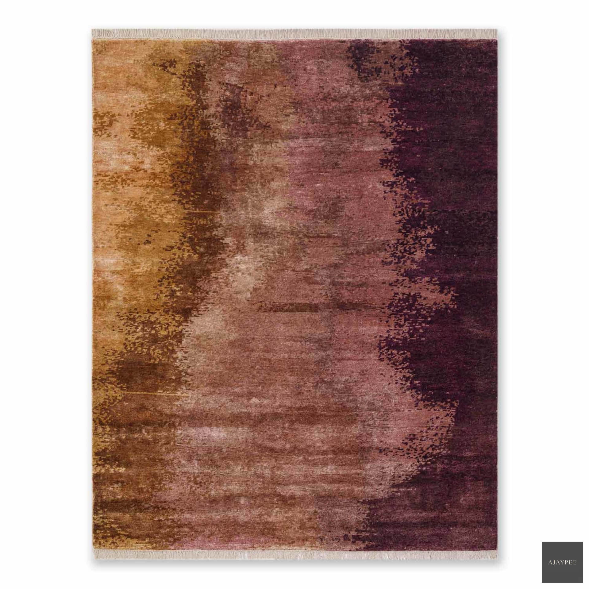 Blaze Hand Knotted Viscose Rug - Cotton - Hand Knotted - Ajaypee Carpets (Thumbnail 2)