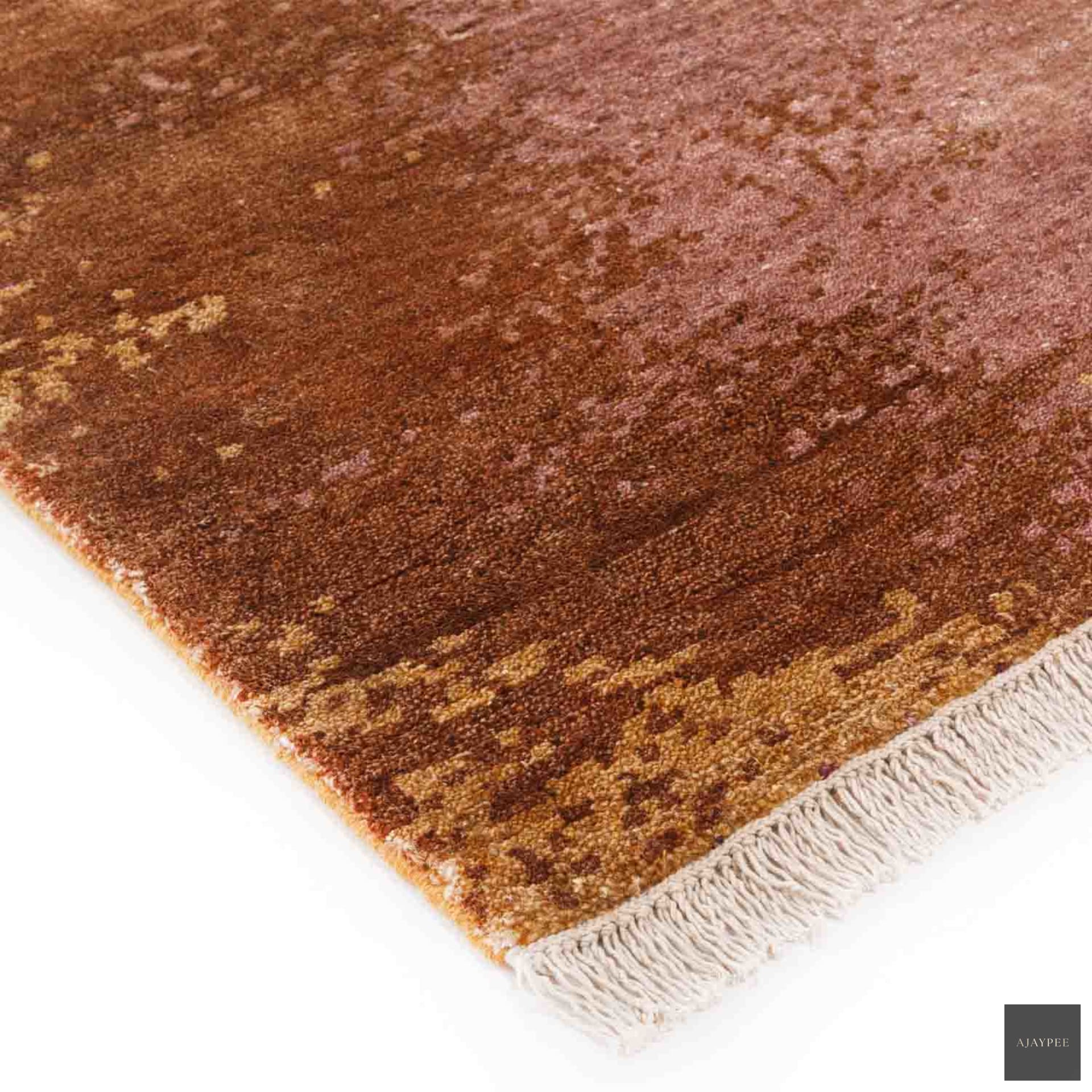Blaze Hand Knotted Viscose Rug - Cotton - Hand Knotted - Ajaypee Carpets (Thumbnail 3)