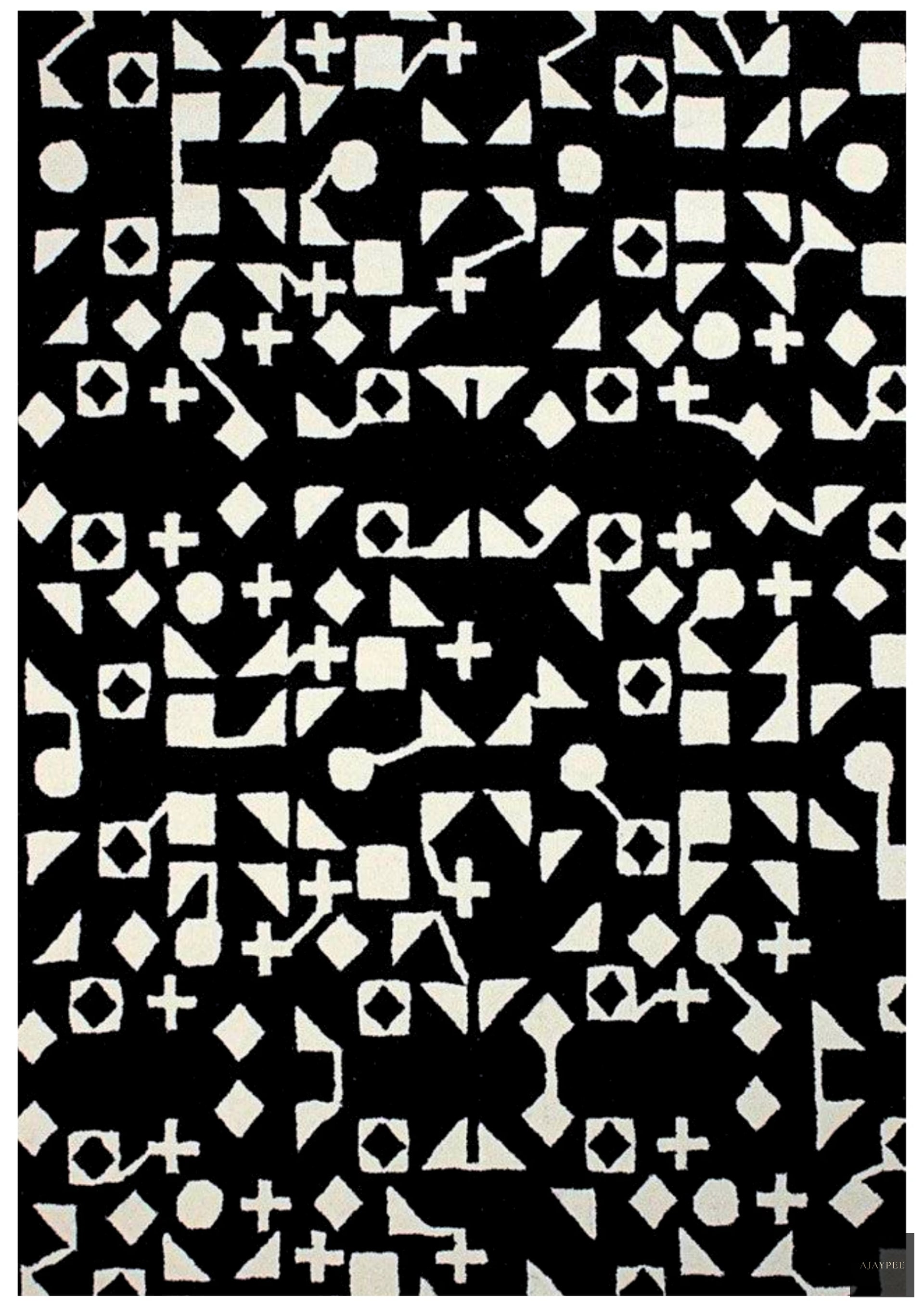 Wool HandTufted Carpet : Formas - Cotton - Hand Woven - Ajaypee Carpets (View 1)