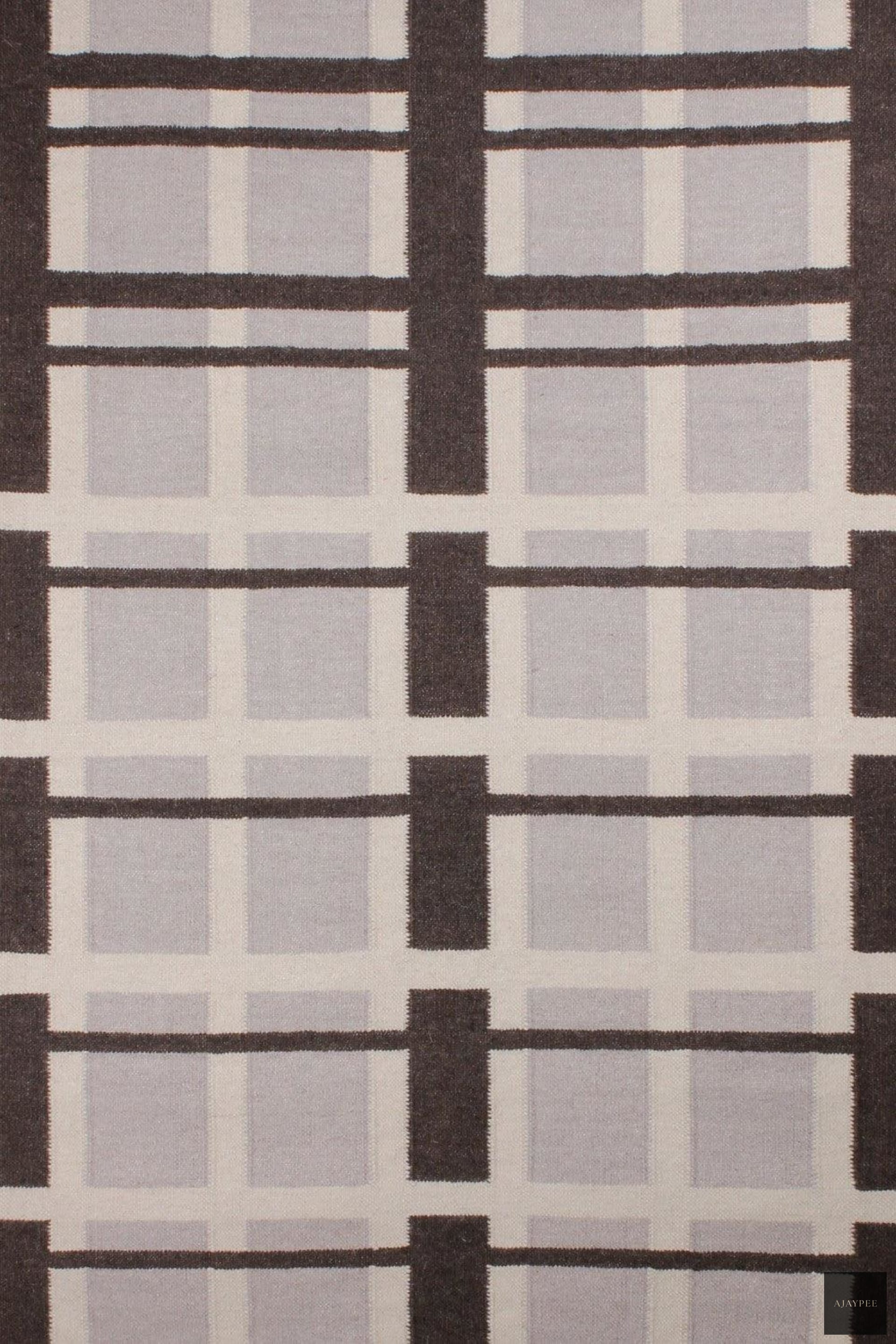 Wool HandWoven Rug-Gawe - Cotton - Flatweave - Ajaypee Carpets (Thumbnail 4)