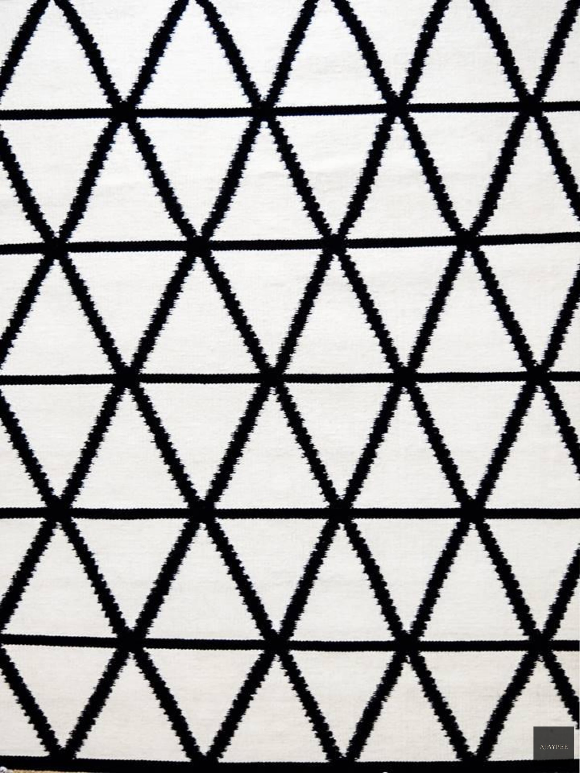 Woolen Handwoven Rug   Delta - Cotton - Hand Woven - Ajaypee Carpets (Thumbnail 3)