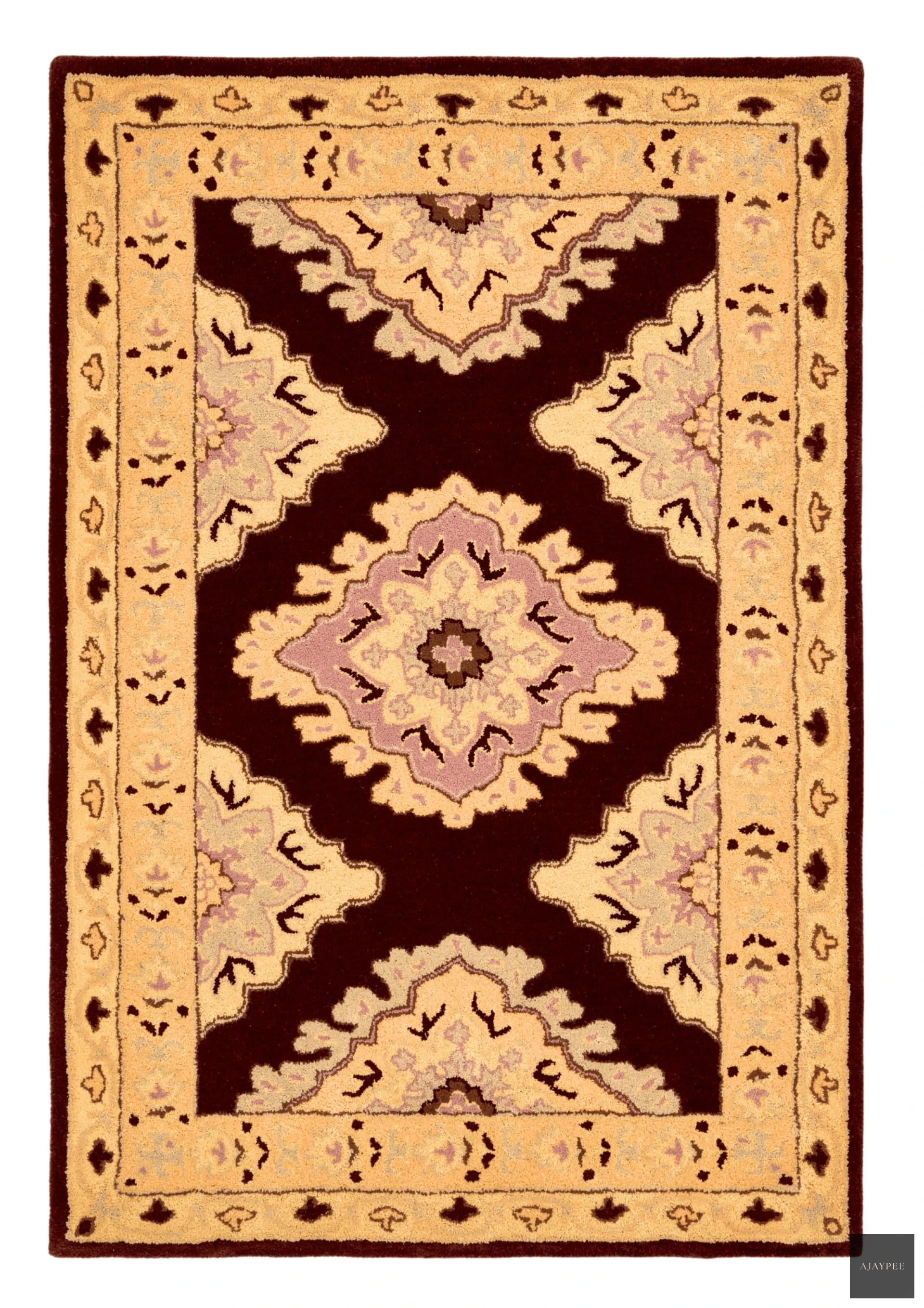 Woolen Handtufted Carpet - Isolde - Cotton - Hand Woven - Ajaypee Carpets (View 1)
