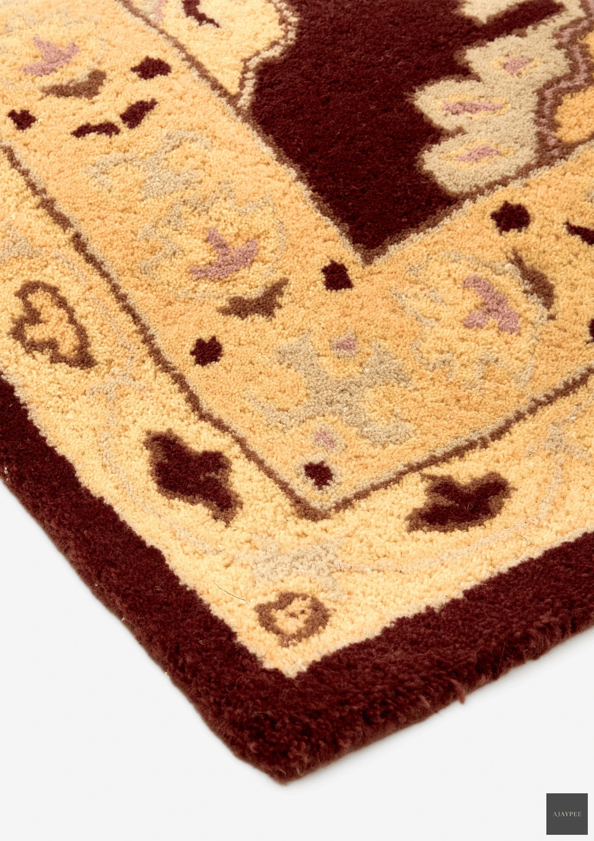 Woolen Handtufted Carpet - Isolde - Cotton - Hand Woven - Ajaypee Carpets (Thumbnail 2)