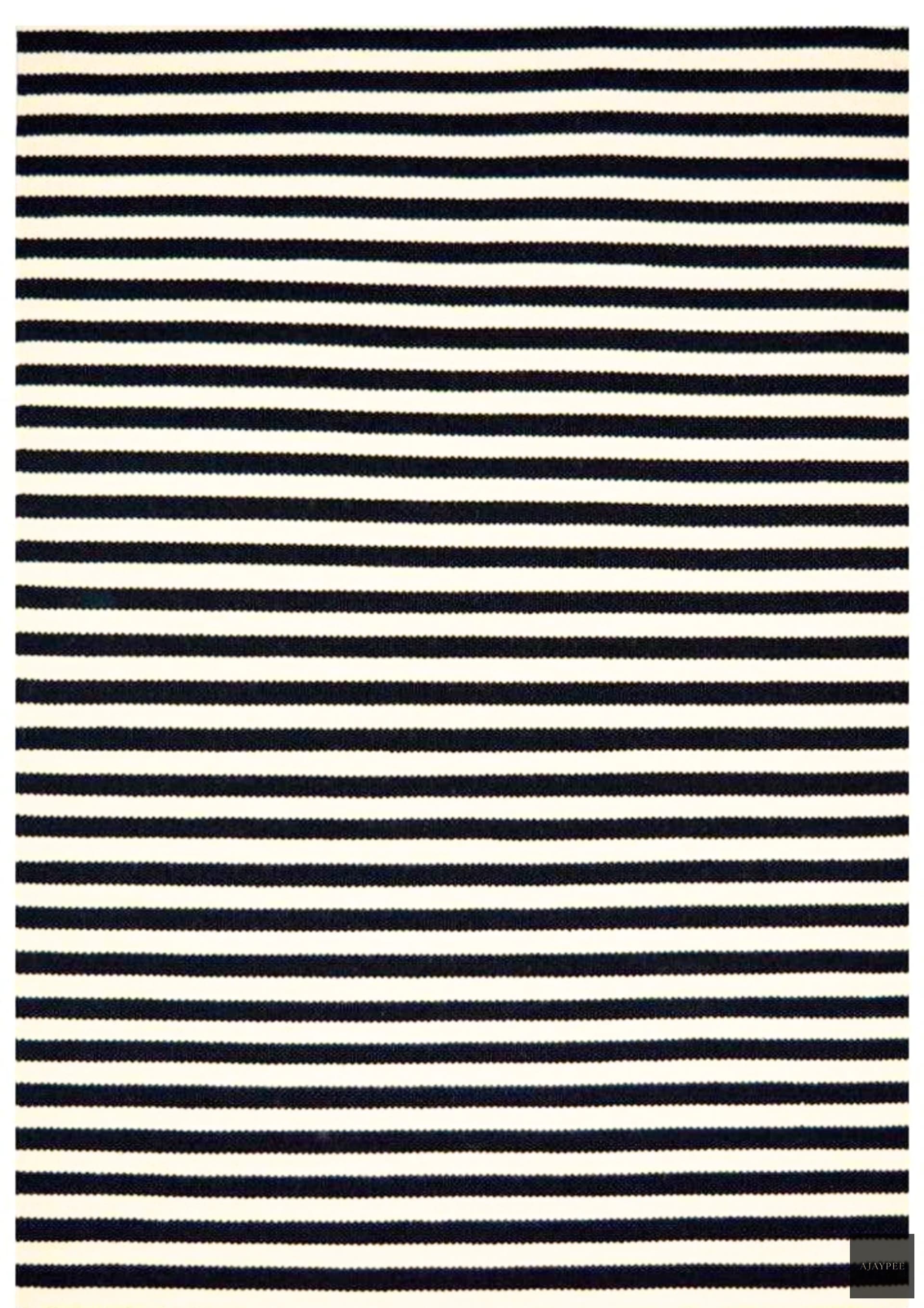 Woolen Handwoven Dhurry - Stripe - Cotton - Flatweave - Ajaypee Carpets (View 1)