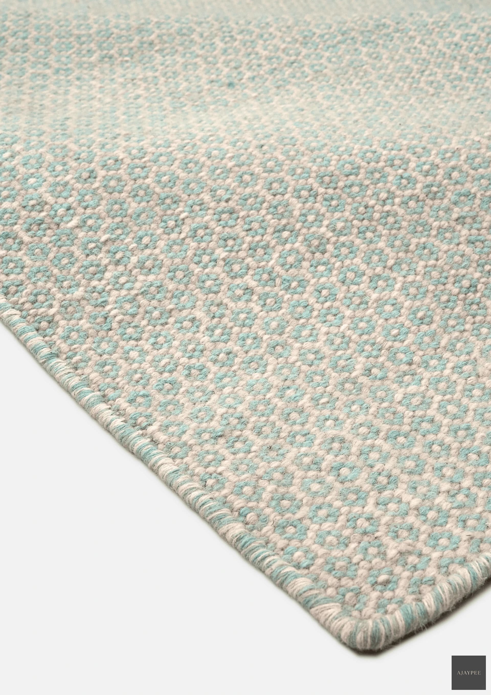Woolen Handwoven Rug-Striato - Cotton - Hand Woven - Ajaypee Carpets (Thumbnail 3)