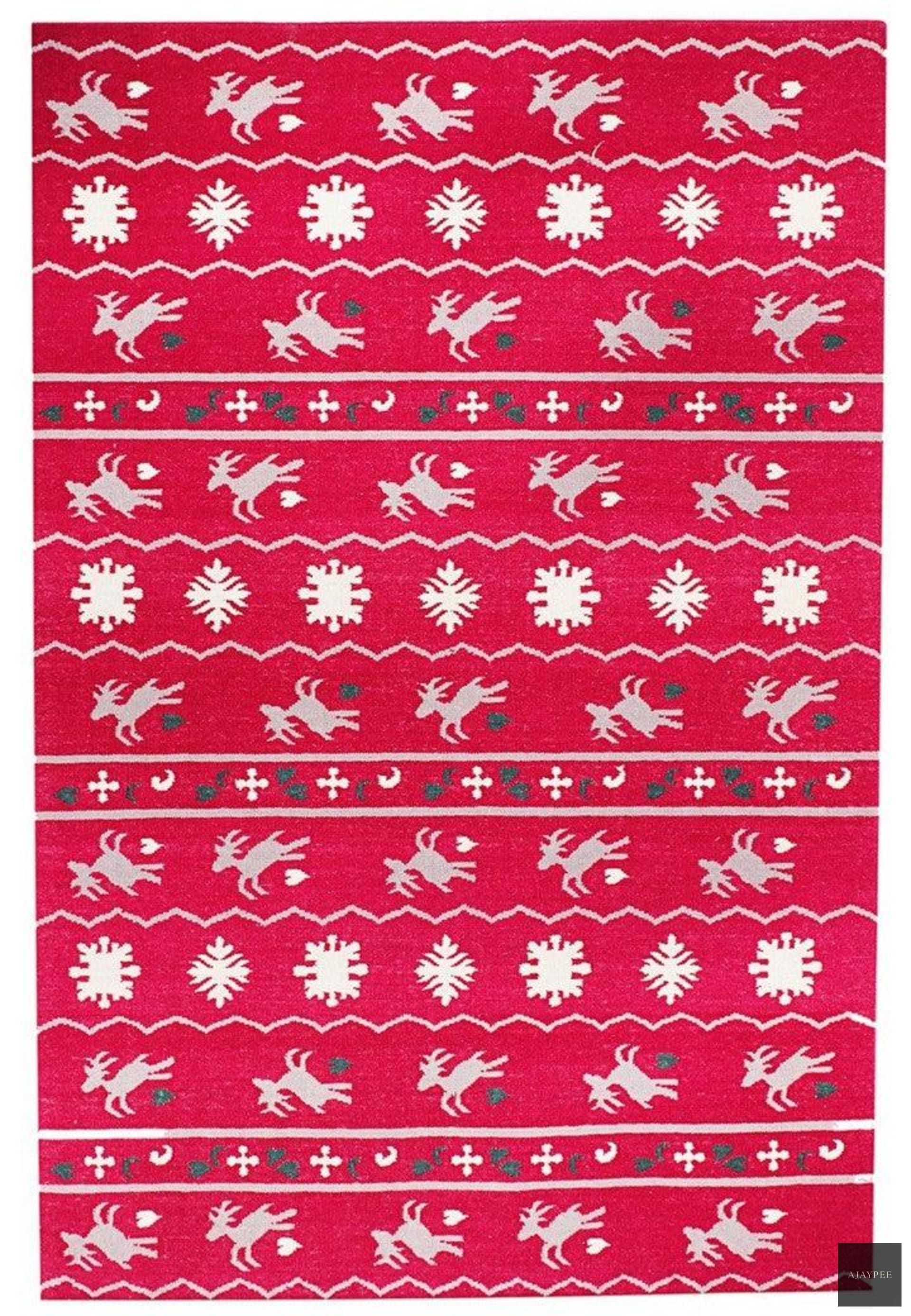 Wool HandWoven Rug_Chrisl - Cotton - Flatweave - Ajaypee Carpets