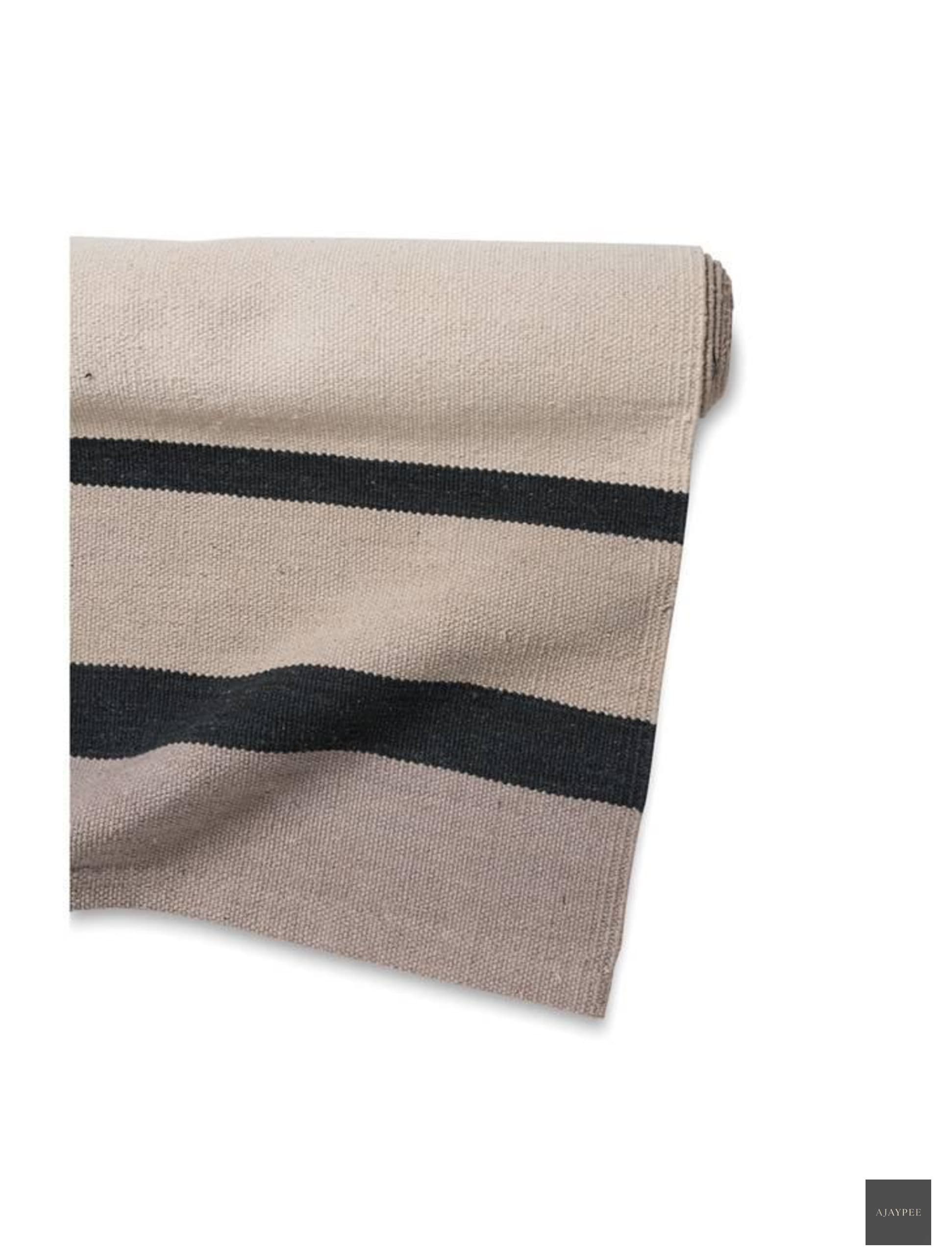 Cotton Hand Woven Rug_Ray - Cotton - Flatweave - Ajaypee Carpets (Thumbnail 2)