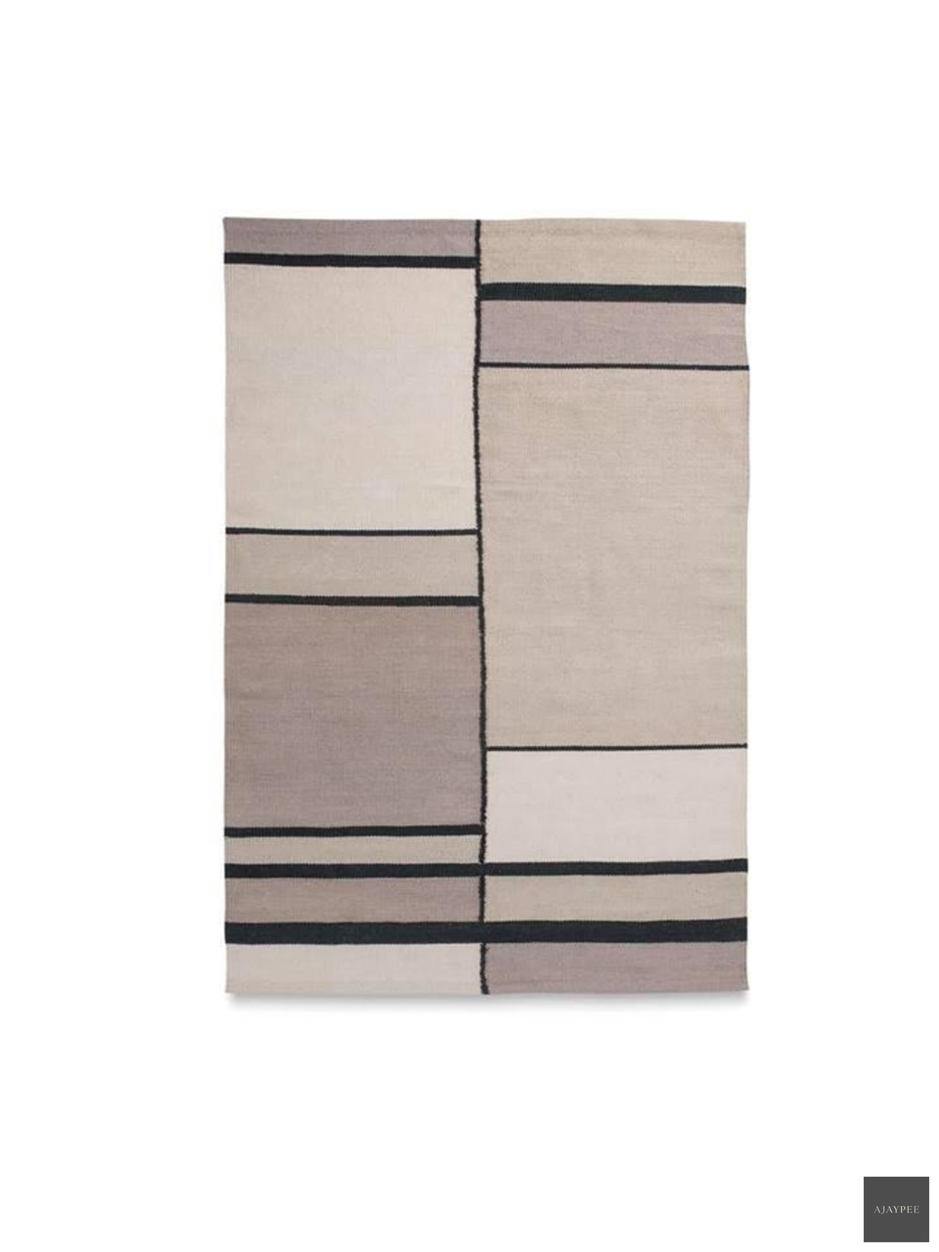 Cotton Hand Woven Rug_Ray - Cotton - Flatweave - Ajaypee Carpets (Thumbnail 4)
