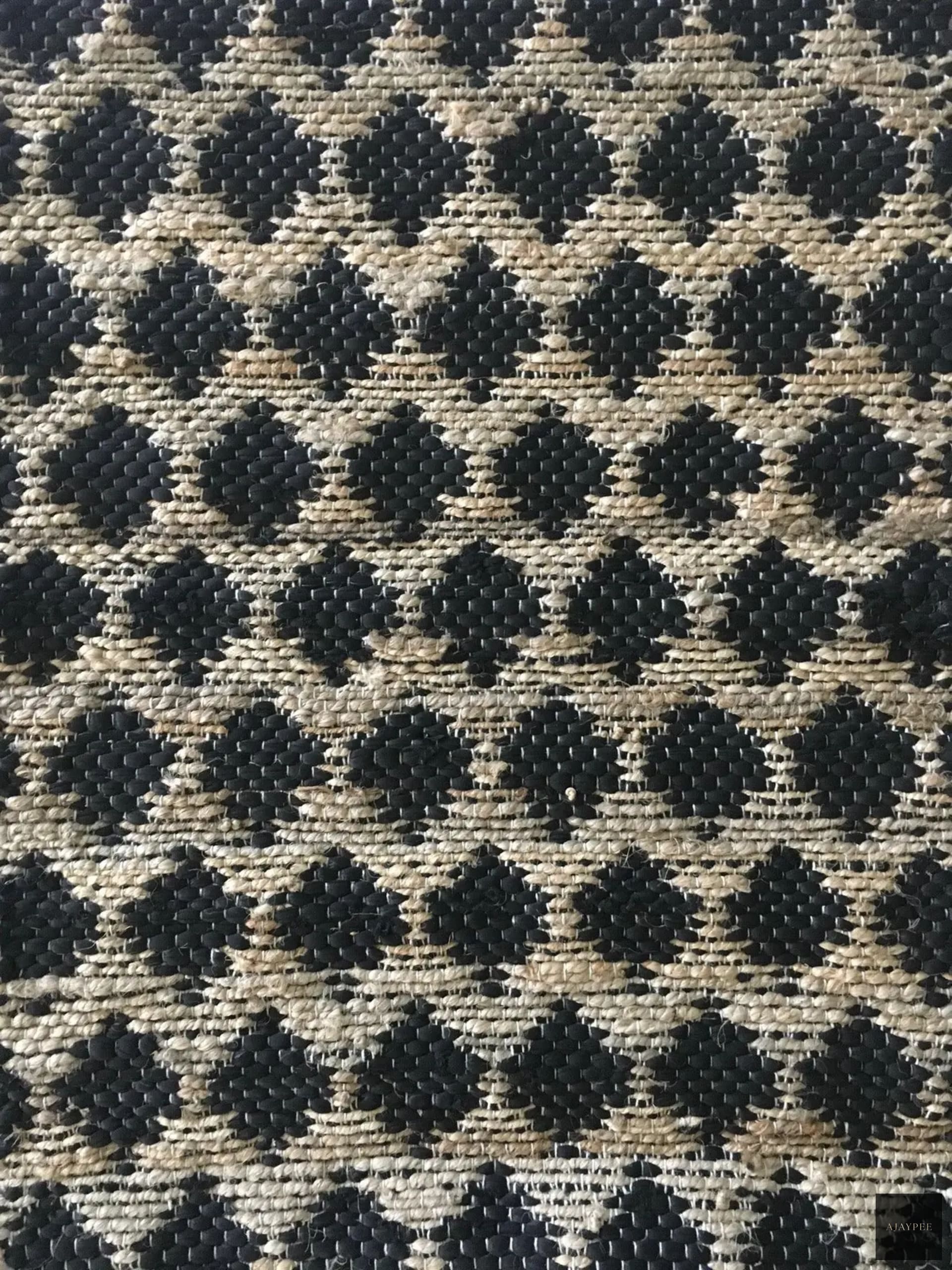 Cotton & Hemp Handwoven Rug:Tahiti - Jute - Hand Woven - Ajaypee Carpets (Thumbnail 4)