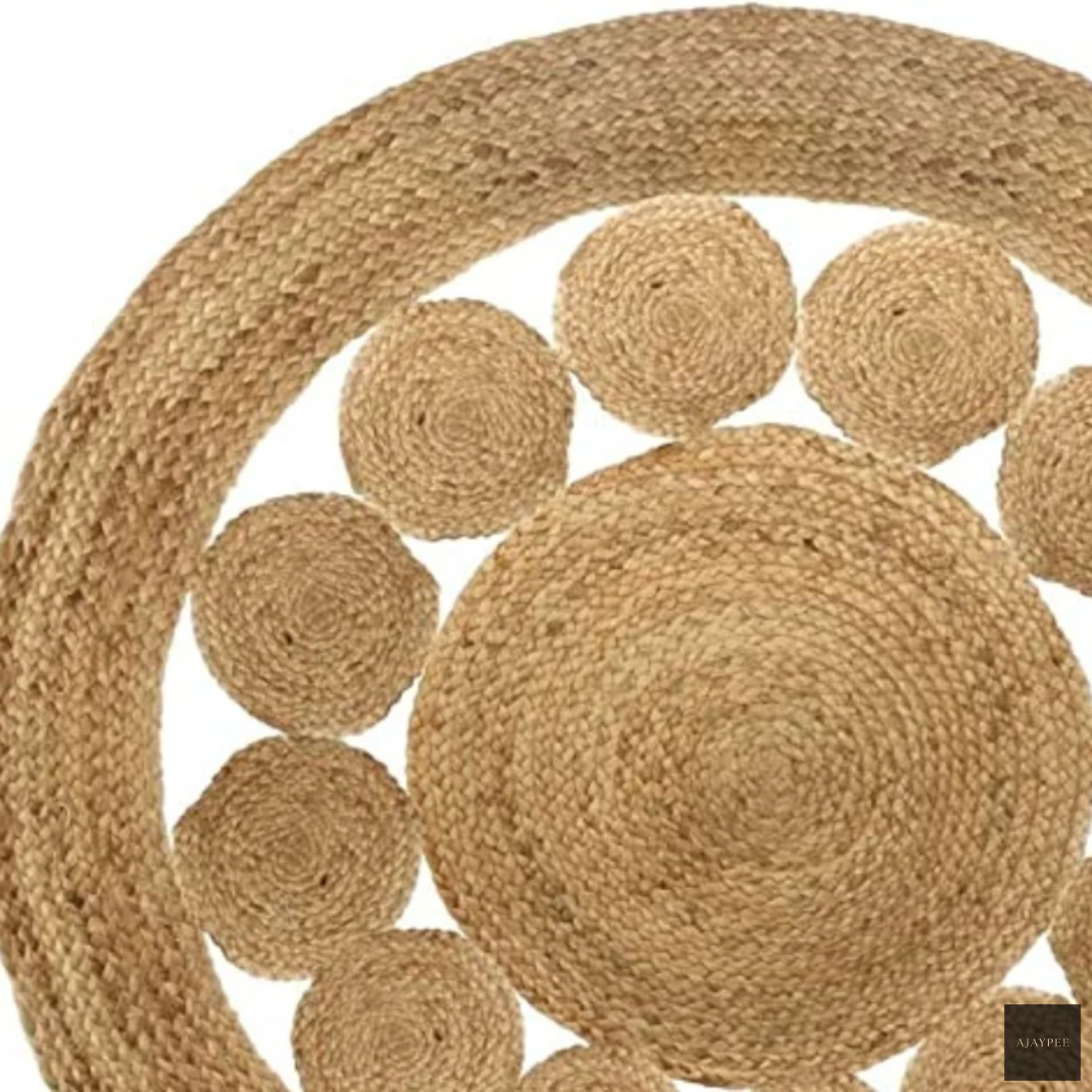 Dilli Hemp Handwoven - Hemp - Flatweave - Ajaypee Carpets (Detail)