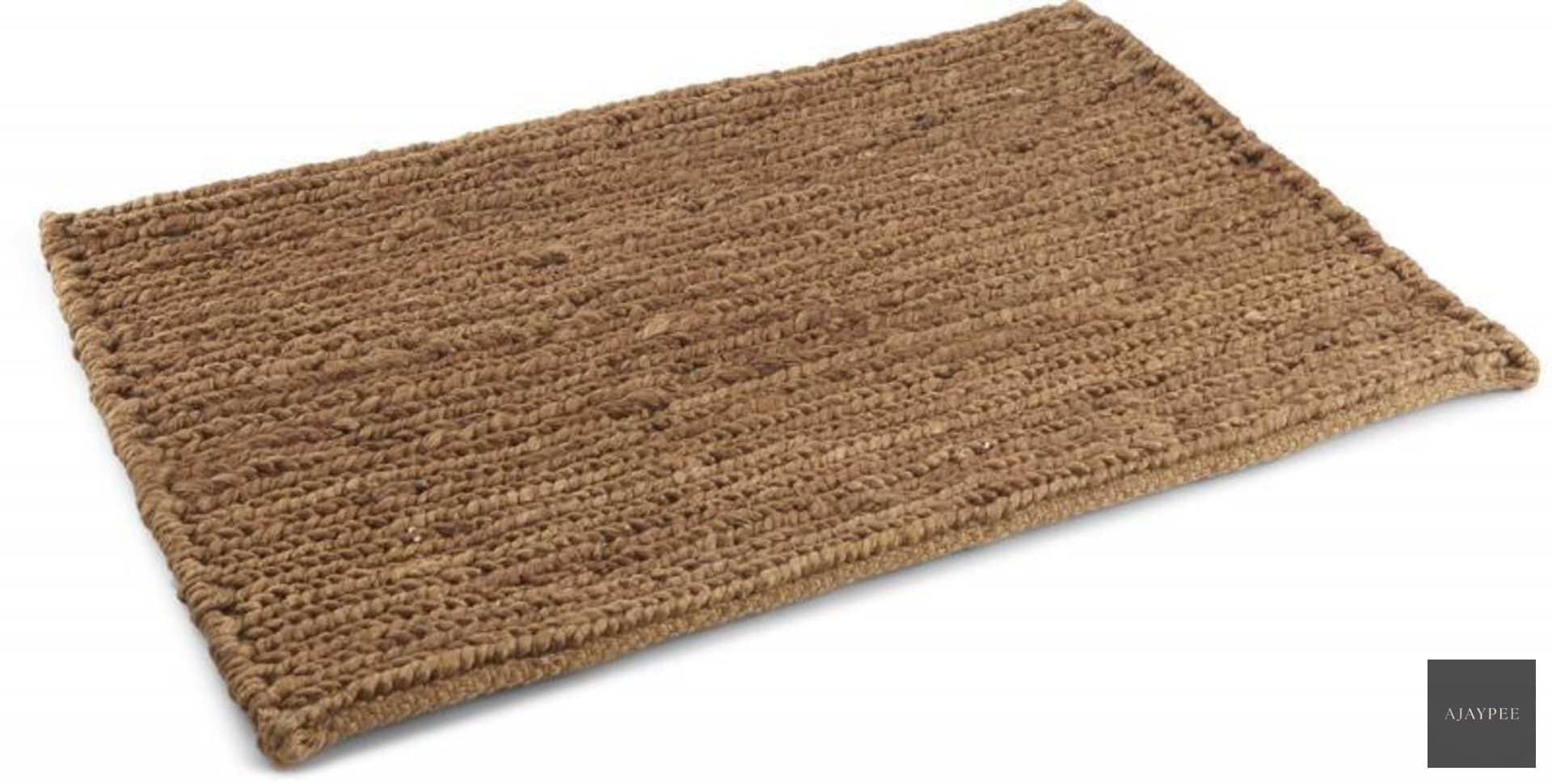 Doormat_Hemp Handwoven Sumak - Hemp - Hand Woven - Ajaypee Carpets