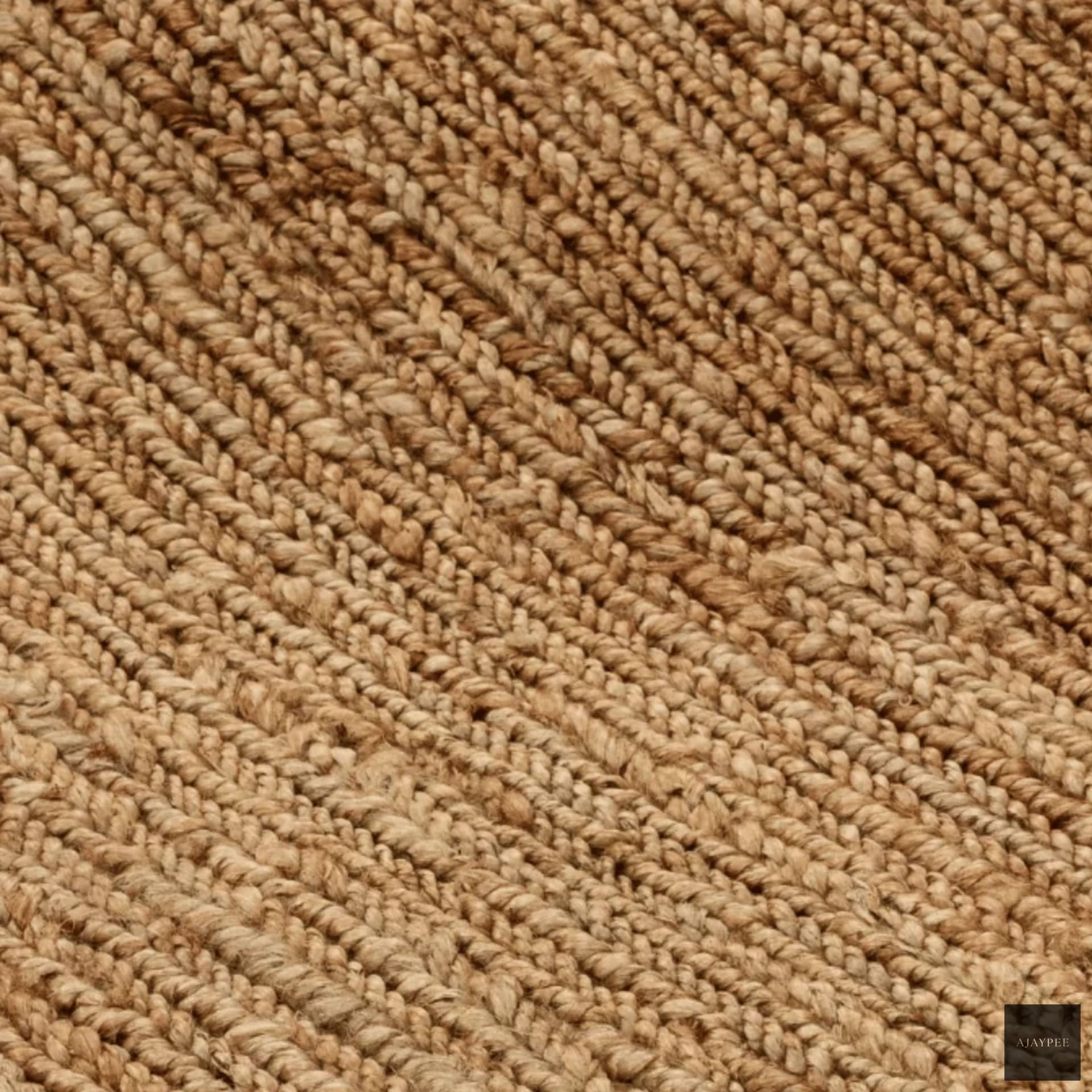 Doormat_Natural Lines Handwoven - Hemp - Hand Woven - Ajaypee Carpets (Detail)