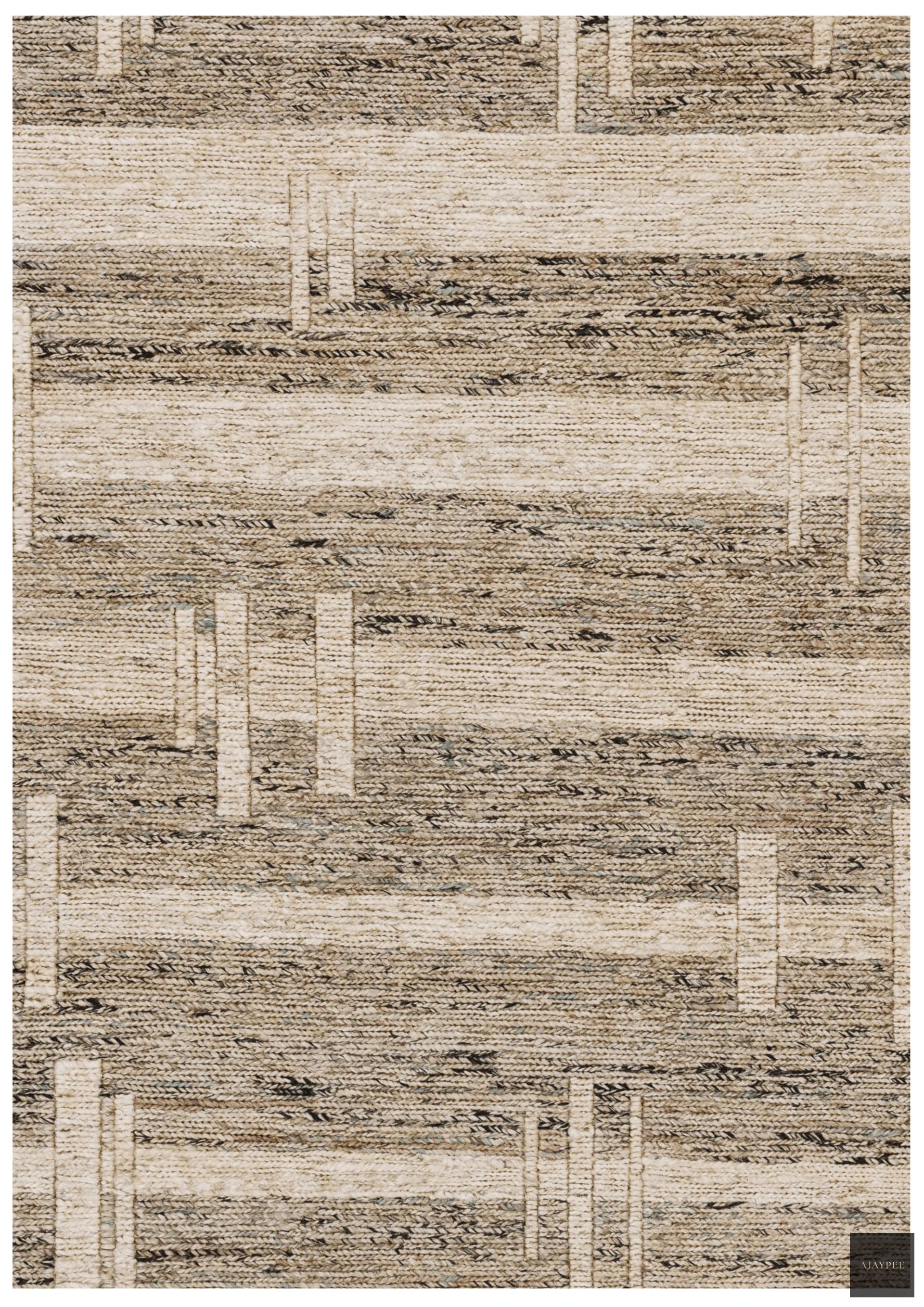 Hemp Hand Woven Rug: Eco Layers - Hemp - Hand Woven - Ajaypee Carpets