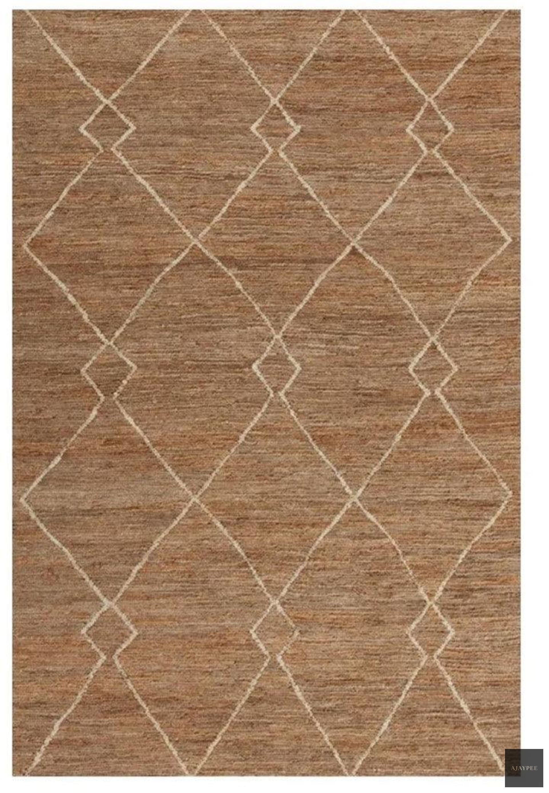 Hemp Hand Woven Rug _ Gabie - Jute - Flatweave - Ajaypee Carpets