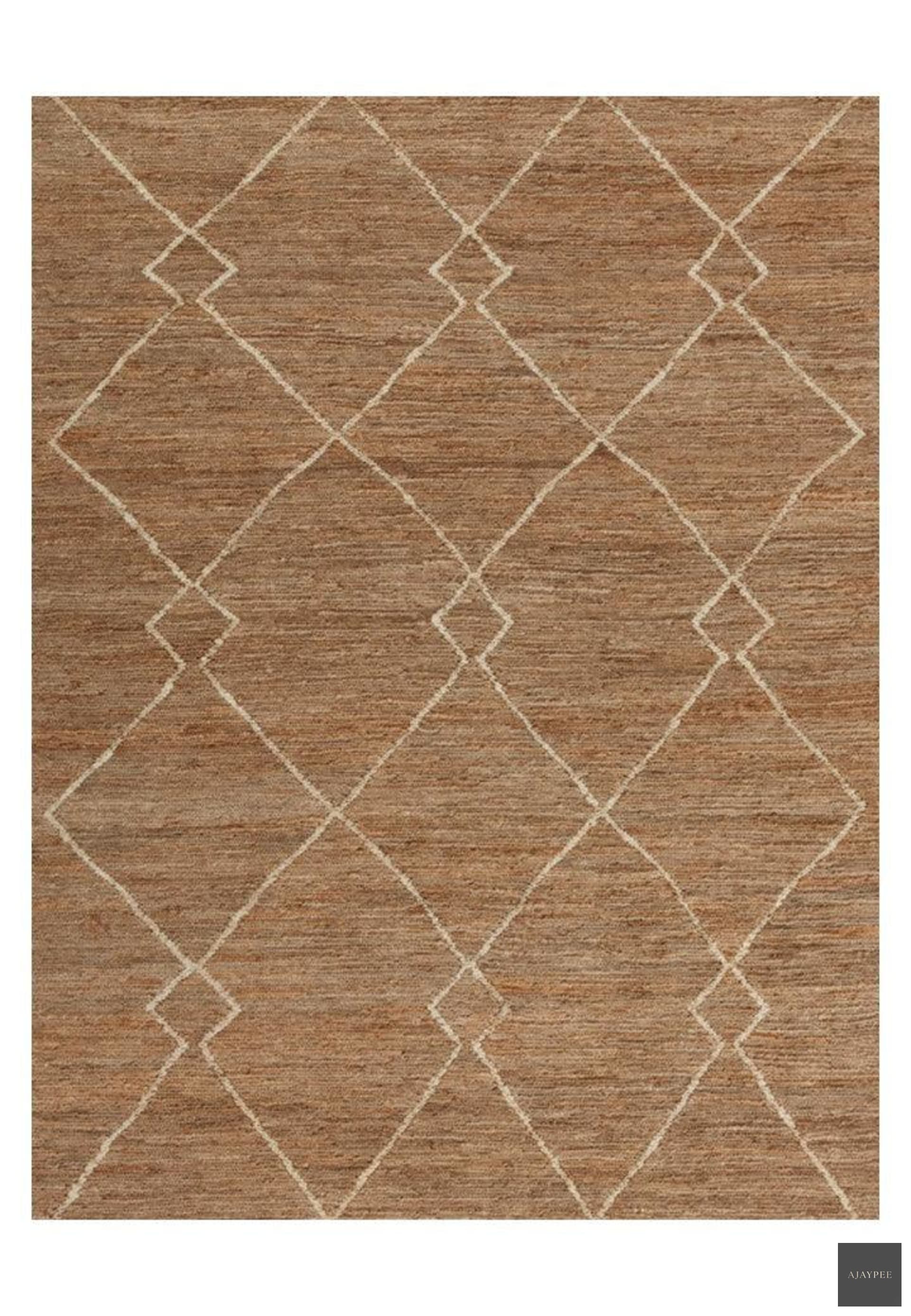 Hemp Hand Woven Rug _ Gabie - Jute - Flatweave - Ajaypee Carpets (Thumbnail 6)