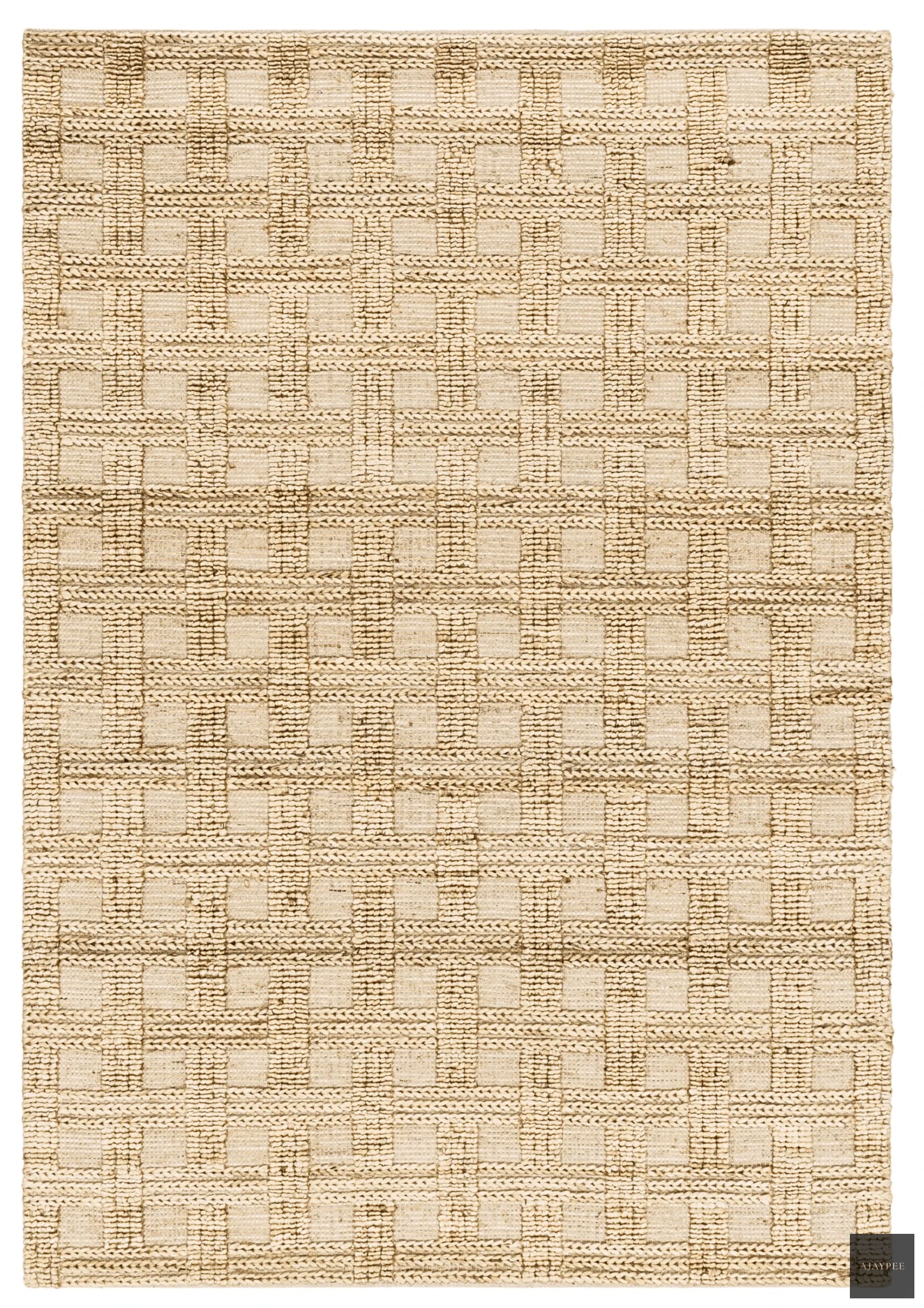 Hemp Hand Woven Rug _ Kikko - Jute - Flatweave - Ajaypee Carpets