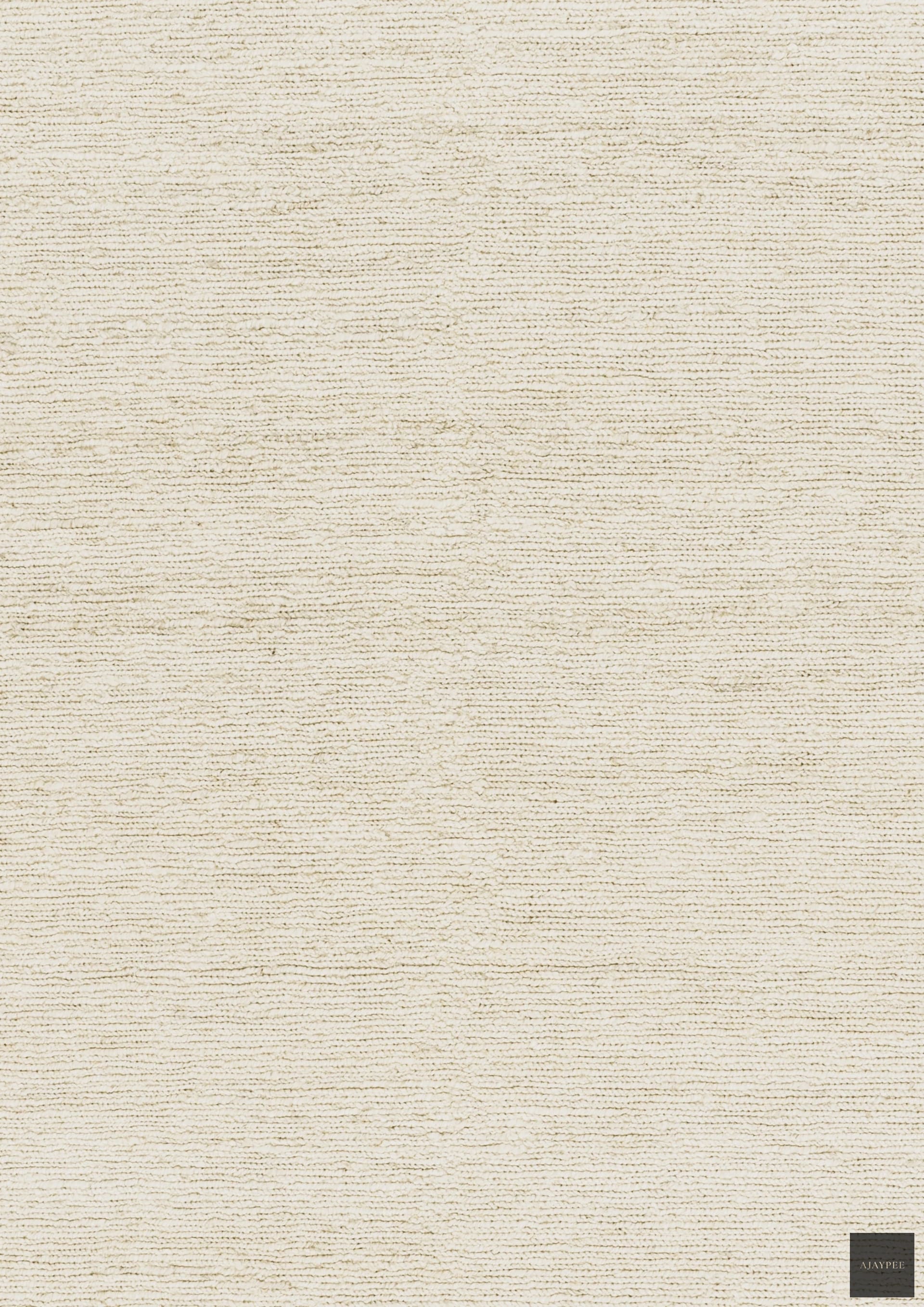 Hemp Hand Woven Rug _ White Lines - Jute - Flatweave - Ajaypee Carpets (Thumbnail 4)