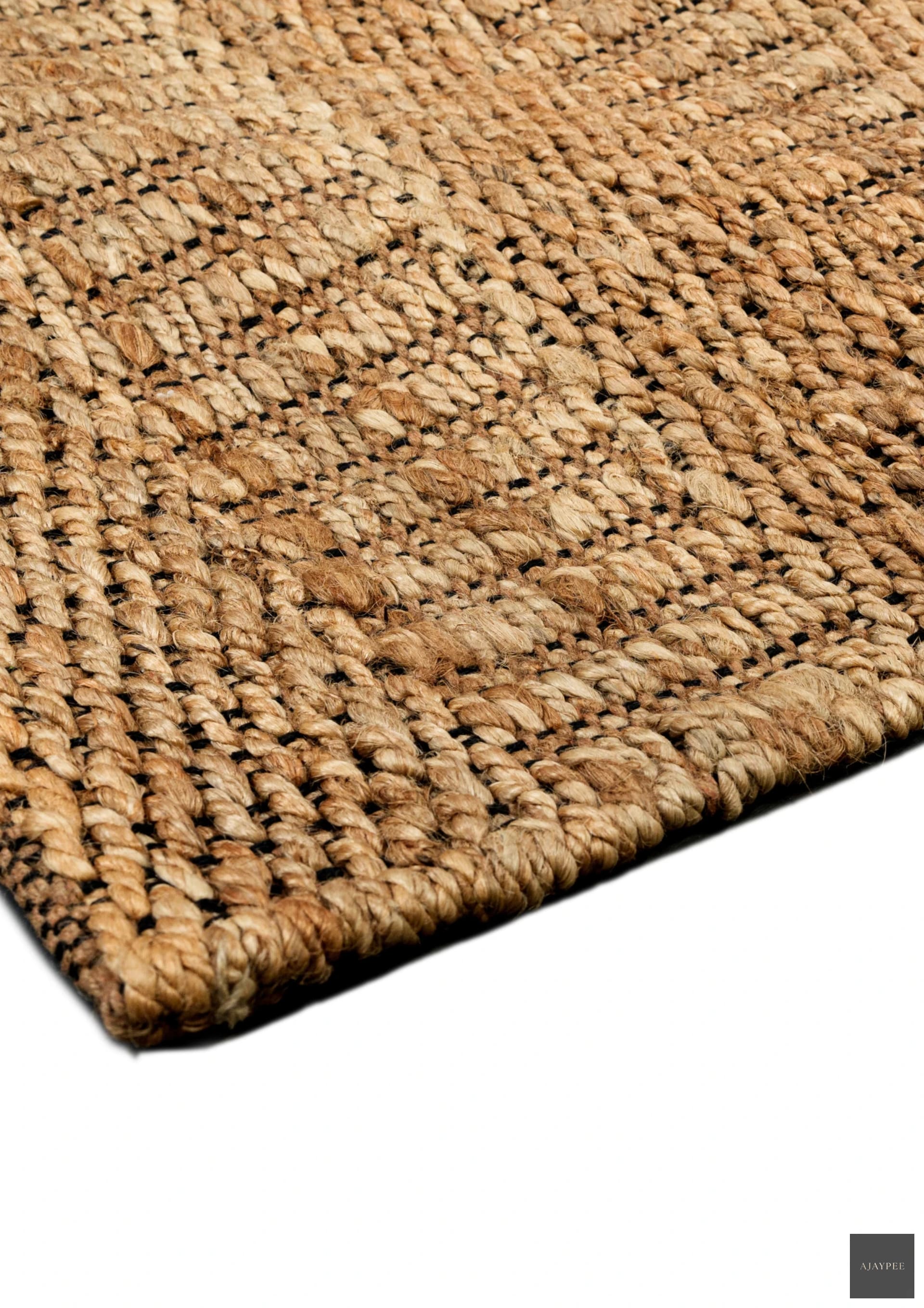 Hemp Hand Woven Rug _Noble Terrain - Jute - Hand Woven - Ajaypee Carpets (Thumbnail 3)