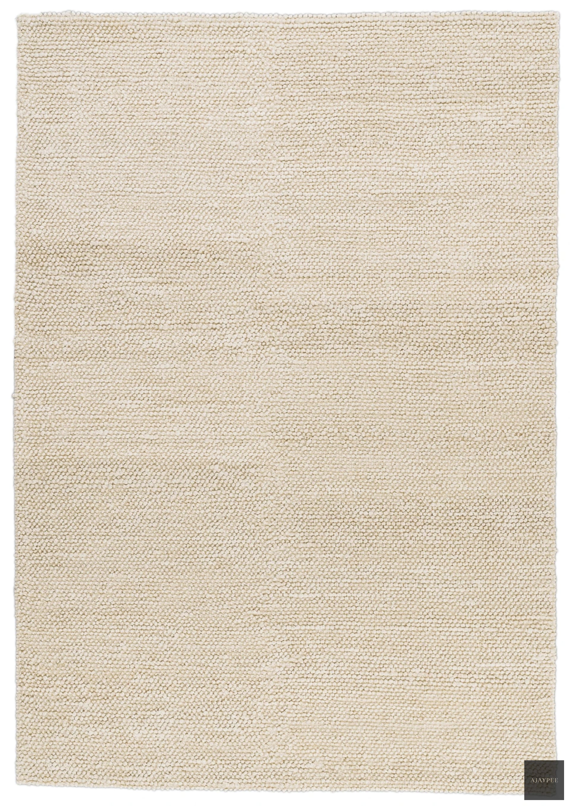 Hemp Hand Woven Rug: Chalked  Loop - Jute - Flatweave - Ajaypee Carpets