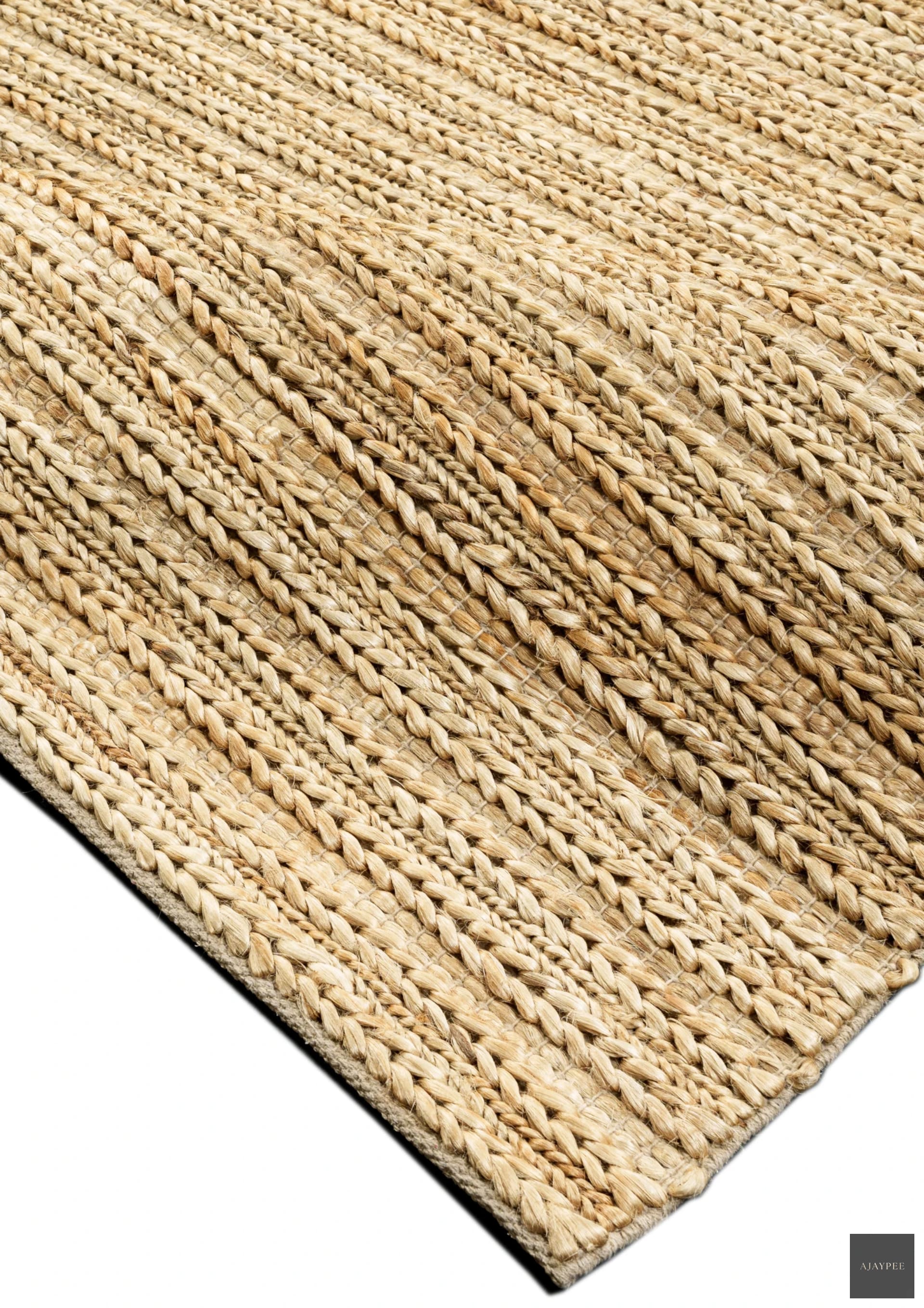 Hemp Hand Woven Rug_Niva - Jute - Flatweave - Ajaypee Carpets (Thumbnail 2)