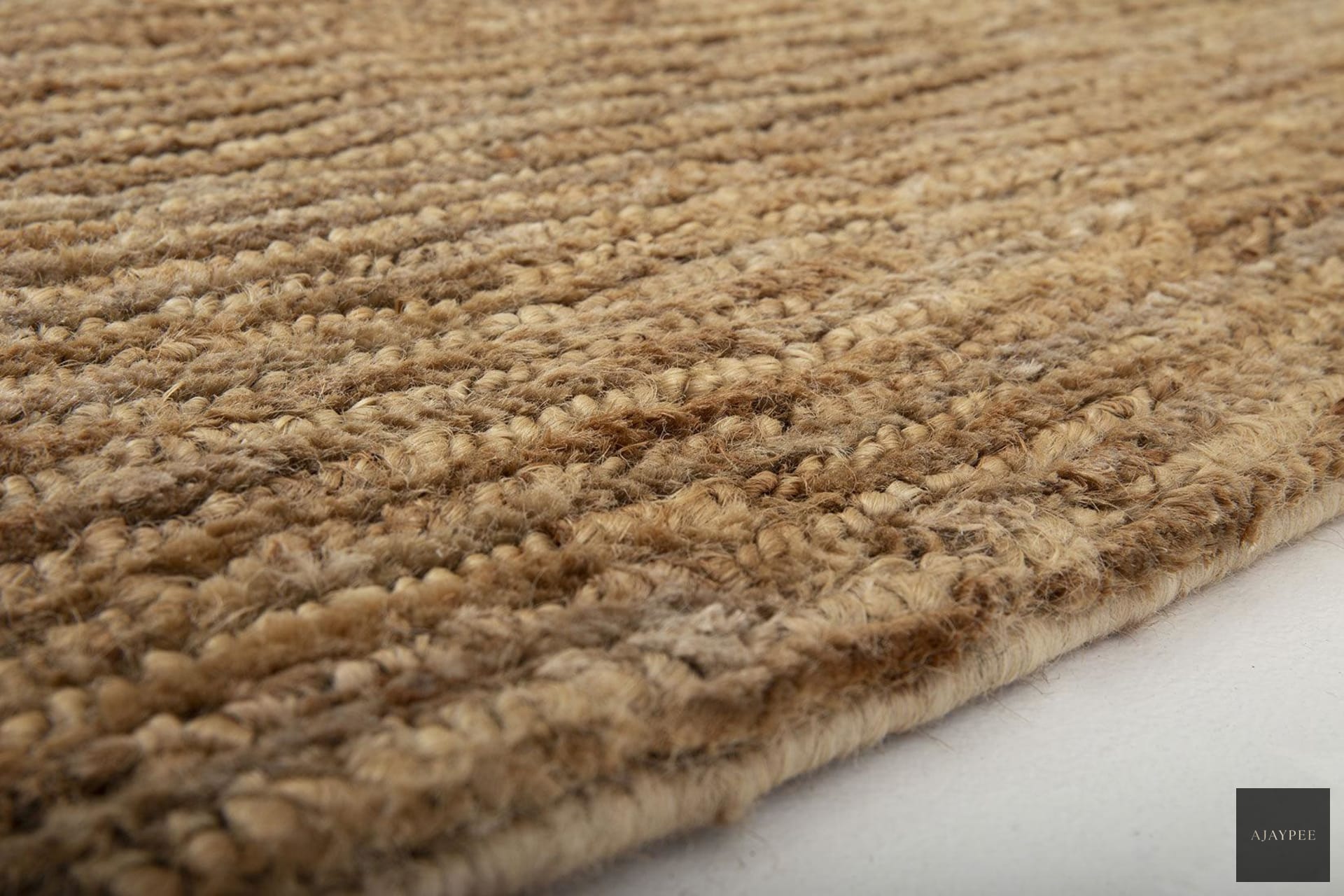 Hemp Handknotted Carpet   Loop & Cut - Jute - Hand Knotted - Ajaypee Carpets (Detail)