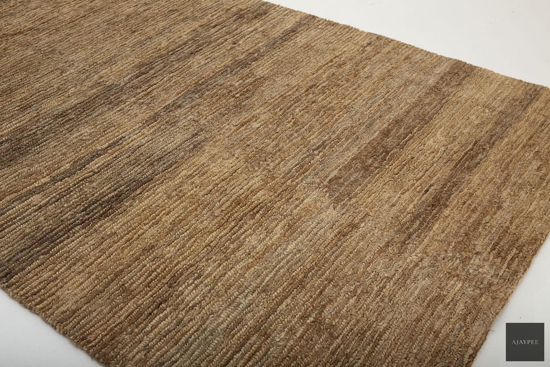 Hemp Handknotted Carpet _ Loop & Cut - Jute - Hand Knotted - Ajaypee Carpets (Thumbnail 3)