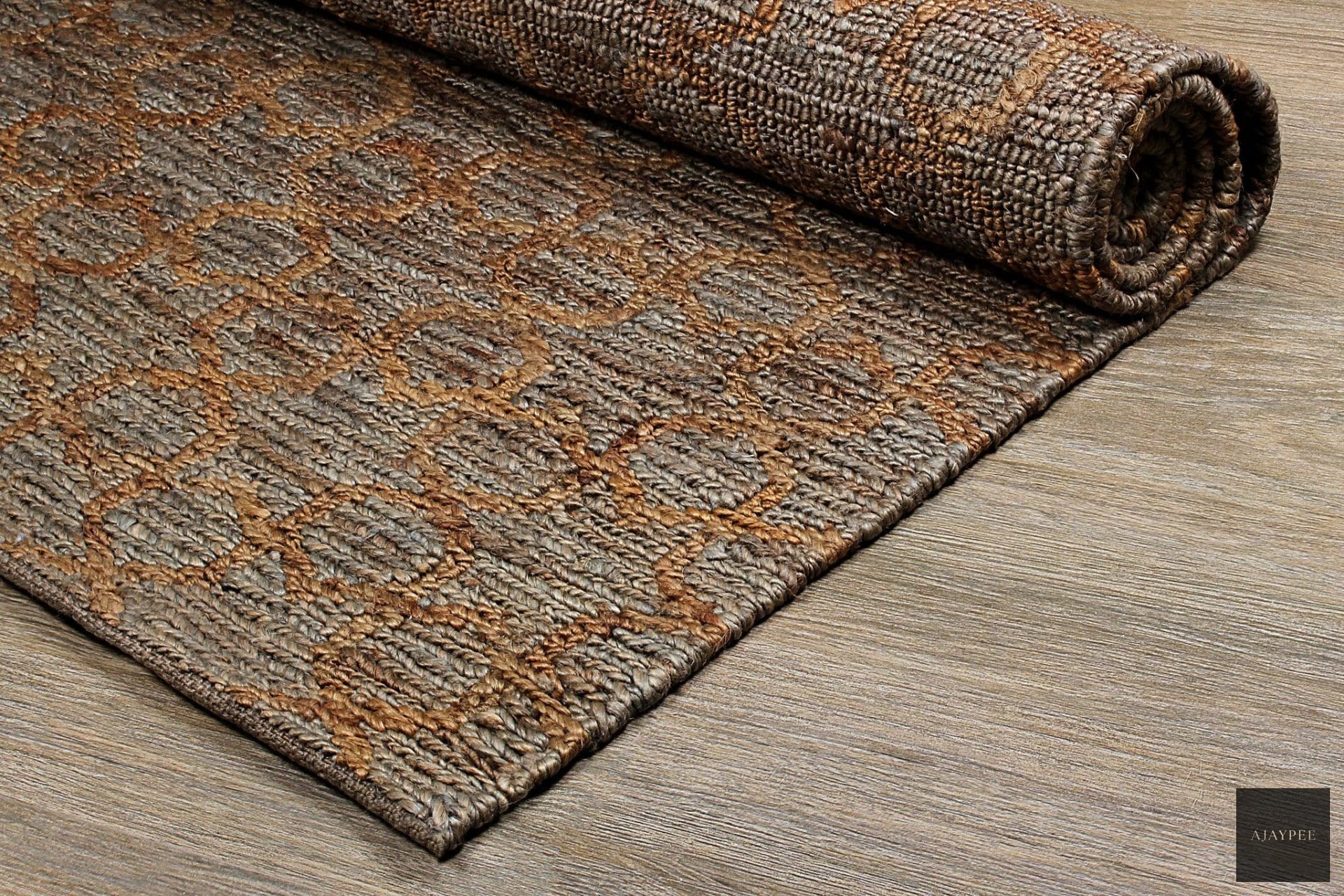 Hemp HandKnotted Carpet: Kaeh - Hemp - Hand Woven - Ajaypee Carpets (Detail)
