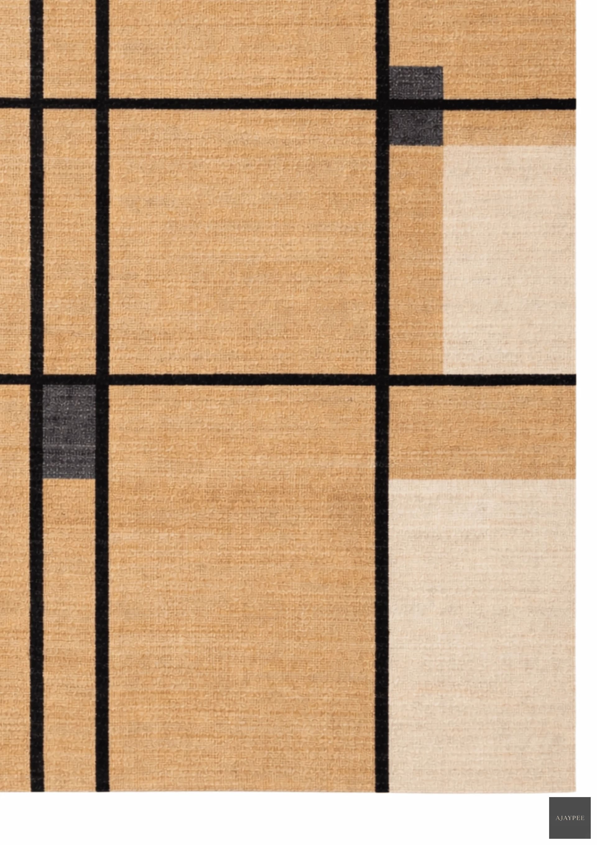Hemp Handwoven Panja Rug_ Ruteline - Jute - Hand Woven - Ajaypee Carpets (Thumbnail 6)