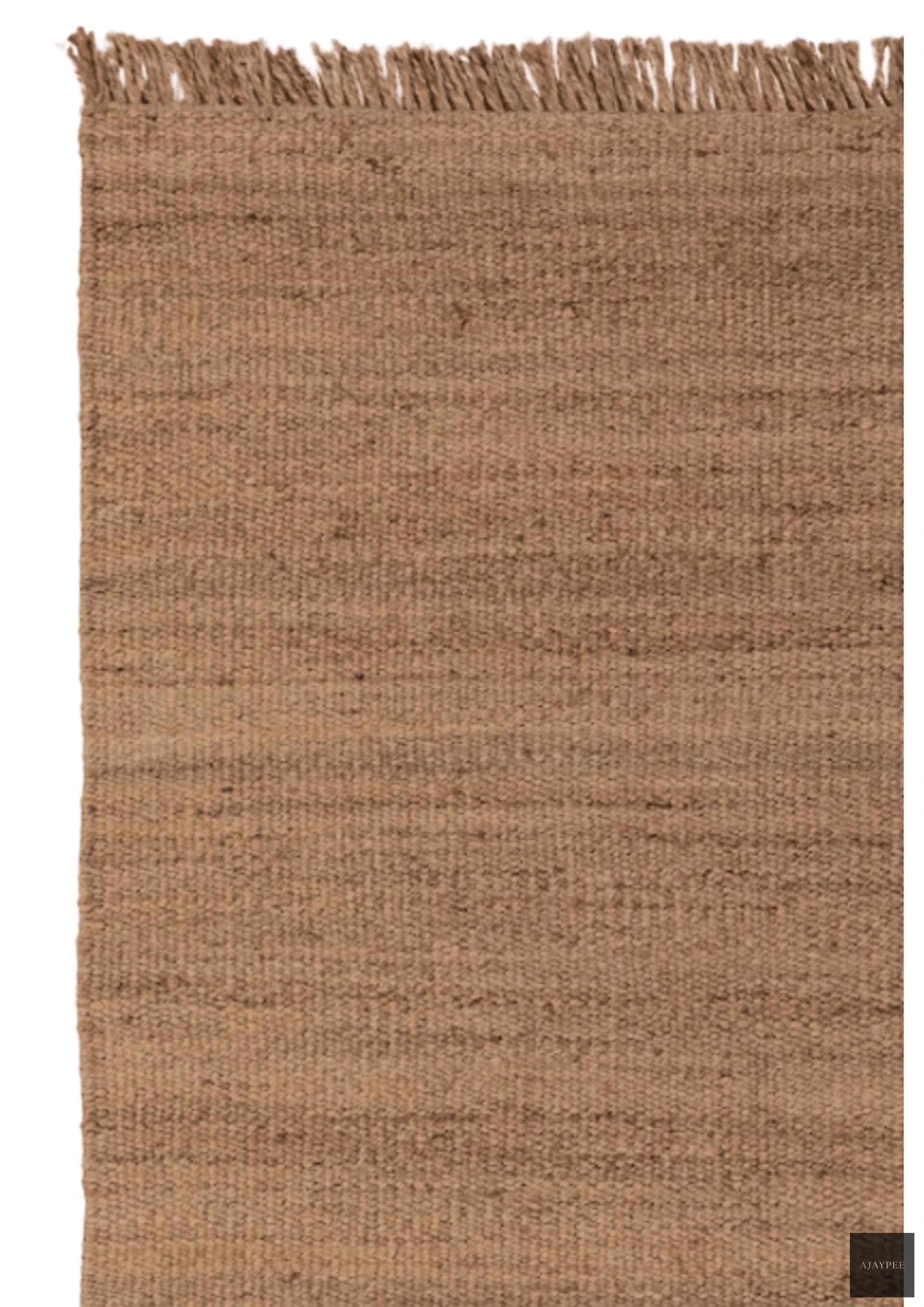 Hemp Handwoven Rug _ Cinnamon Swirl - Jute - Hand Woven - Ajaypee Carpets (Thumbnail 3)