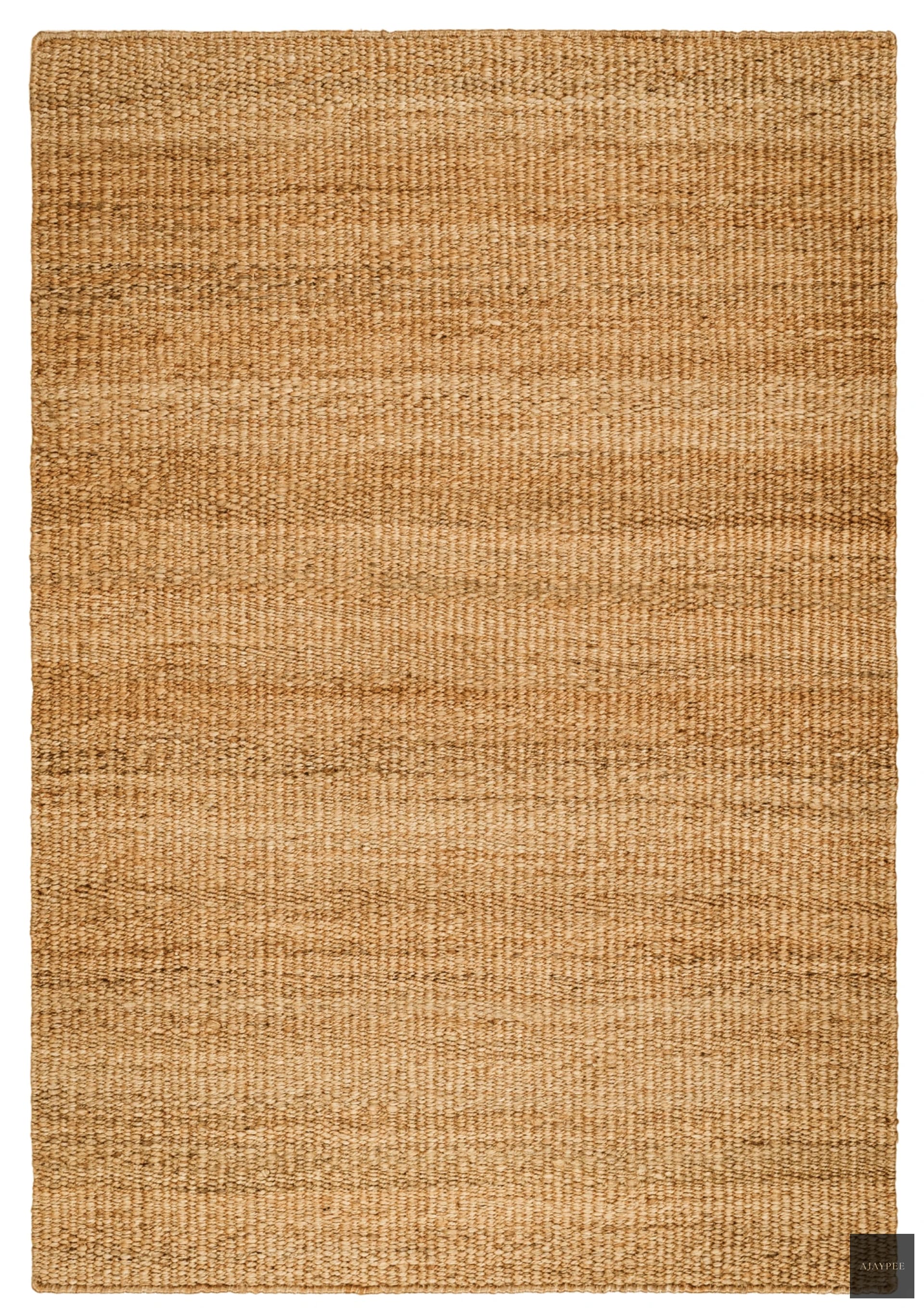 Hemp Handwoven Rug _ Plain Natural – Jute Hand Woven handmade carpet by Ajaypee Carpets