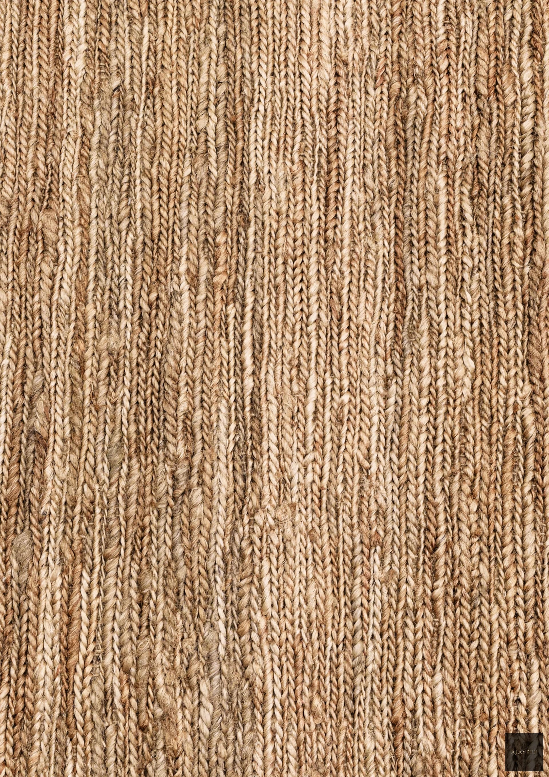 Hemp Handwoven Rug _ Round Yu Sumak - Jute - Hand Woven - Ajaypee Carpets (Thumbnail 3)