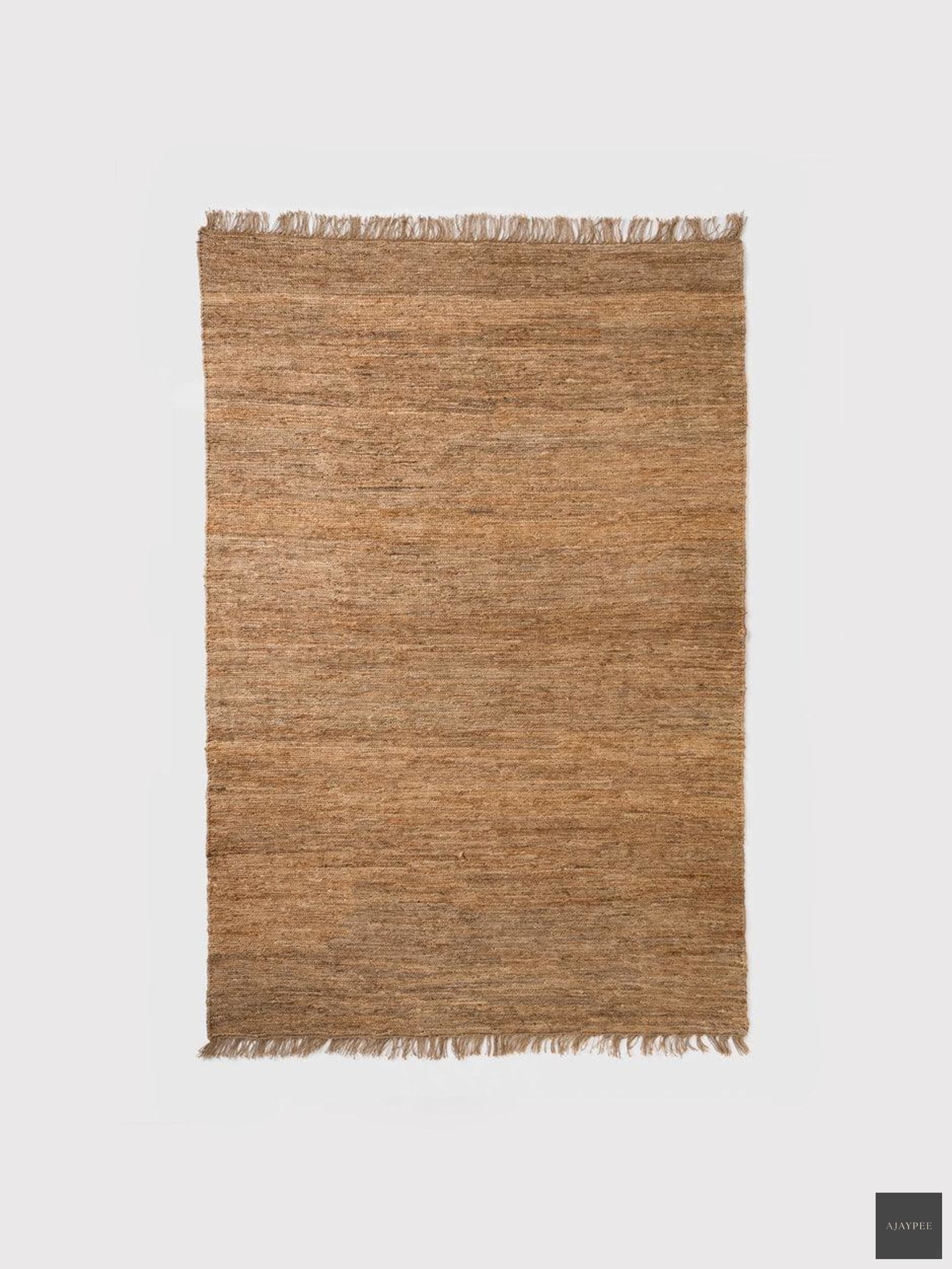 Hemp HandWoven Rug _ Somekh - Jute - Hand Woven - Ajaypee Carpets (Thumbnail 4)