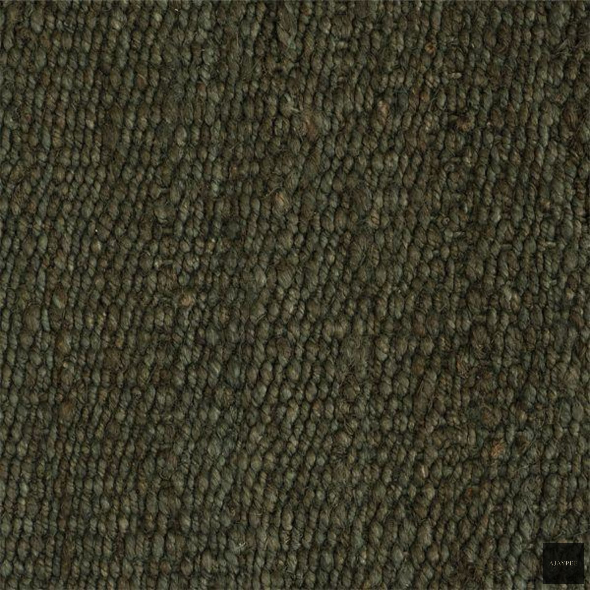 Hemp Handwoven Rug: Green Gable - Hemp - Hand Woven - Ajaypee Carpets (Thumbnail 2)