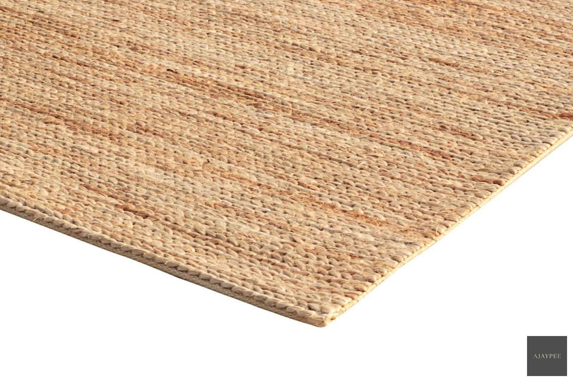 Hemp HandWoven Rug_Braided Pony - Jute - Hand Woven - Ajaypee Carpets (Thumbnail 4)