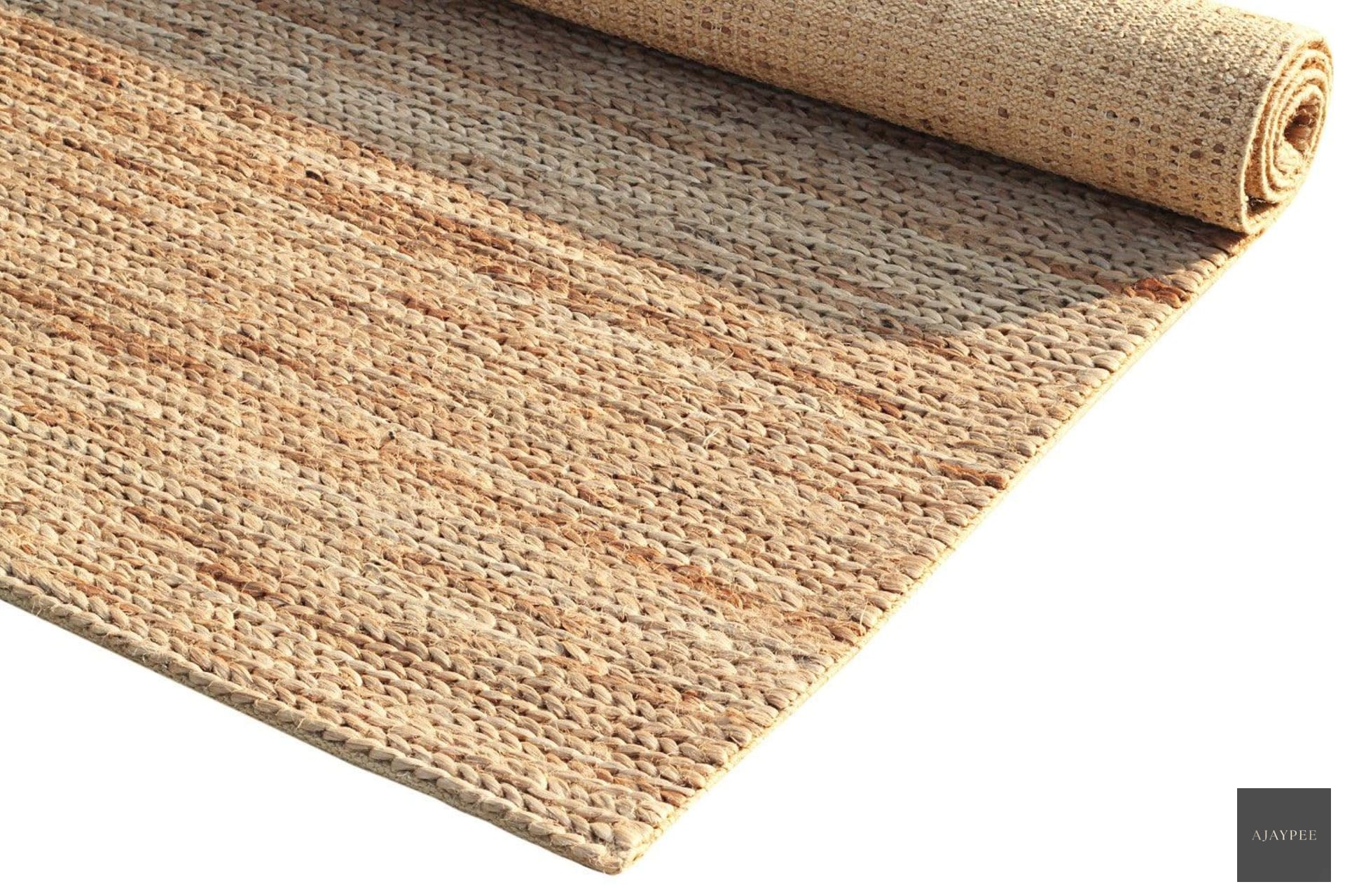 Hemp HandWoven Rug_Braided Pony - Jute - Hand Woven - Ajaypee Carpets (Thumbnail 7)