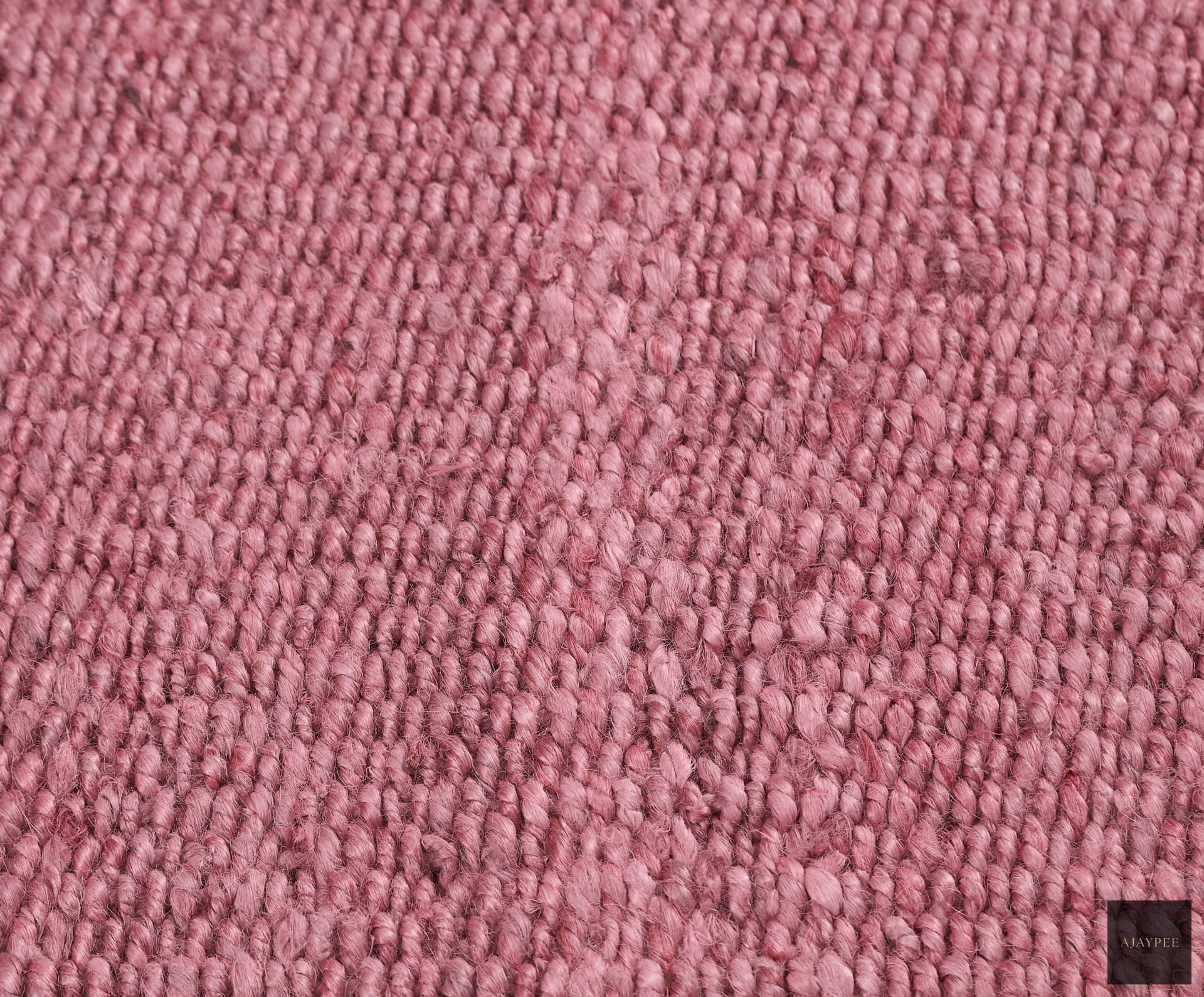 Hemp Handwoven Rug_Chunky Rose - Jute - Hand Woven - Ajaypee Carpets (Thumbnail 3)
