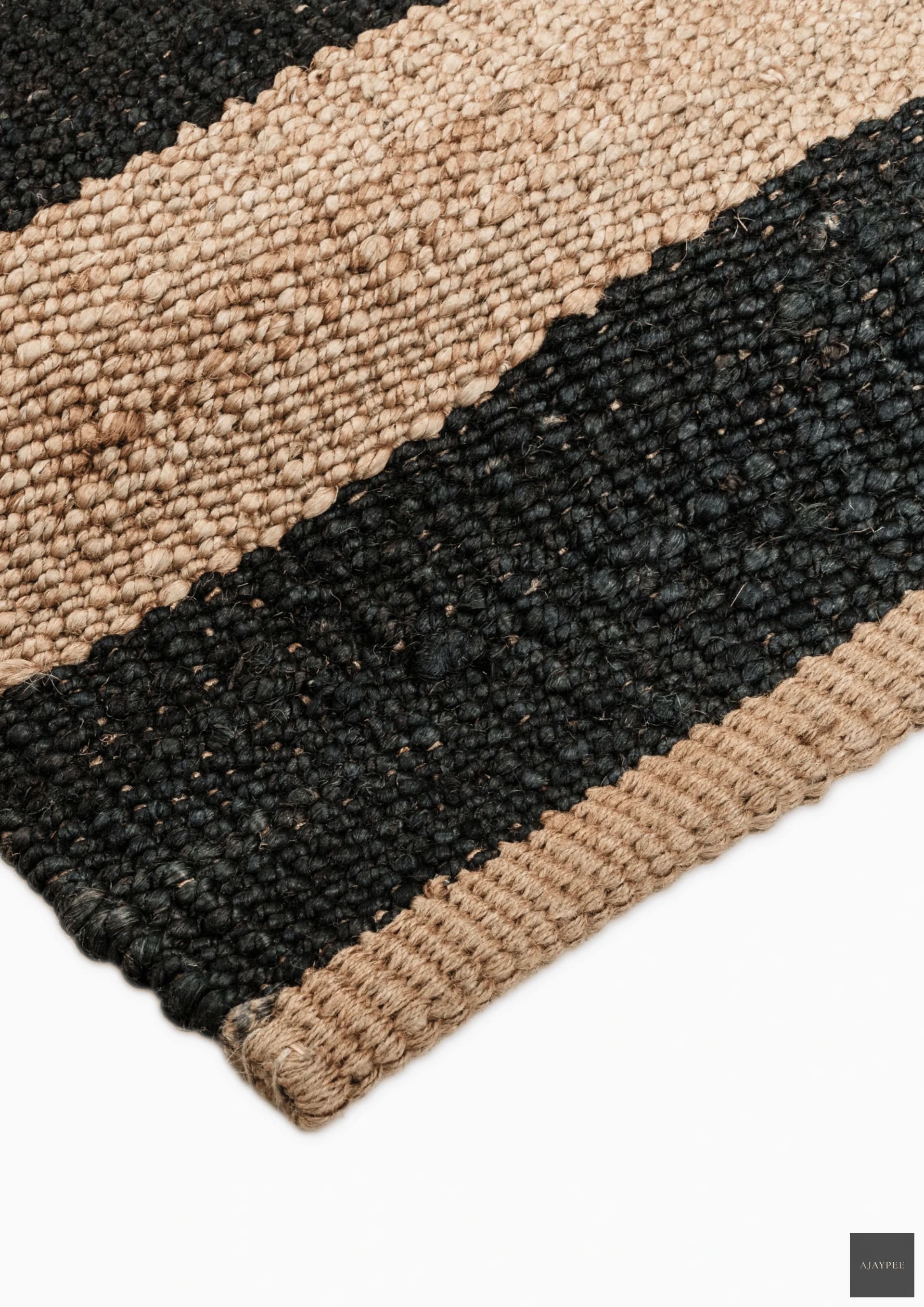 Hemp Handwoven Rug_Dhwani - Jute - Flatweave - Ajaypee Carpets (Thumbnail 2)