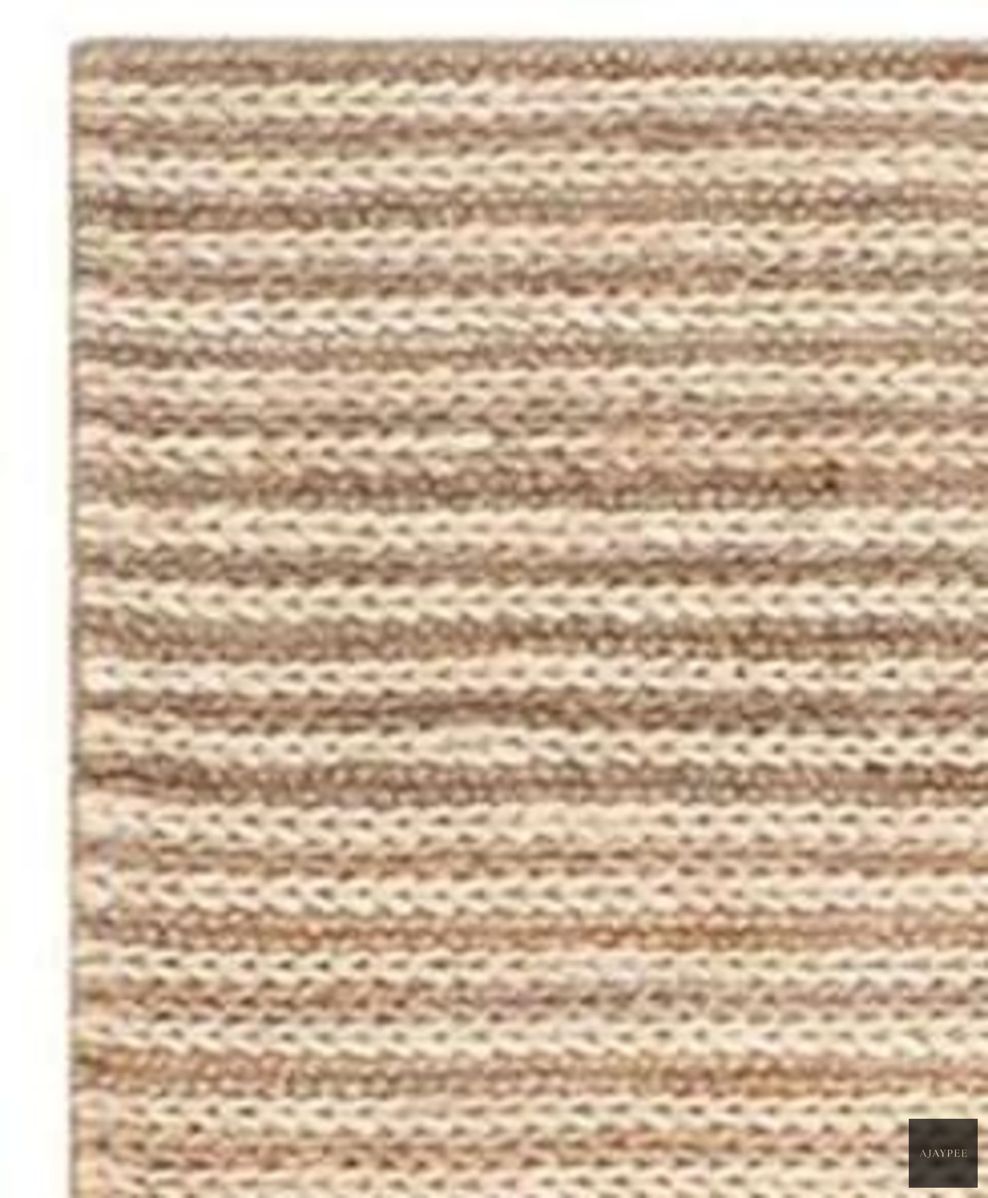 Hemp HandWoven Rug_Knot & Loop - Jute - Flatweave - Ajaypee Carpets (Thumbnail 2)