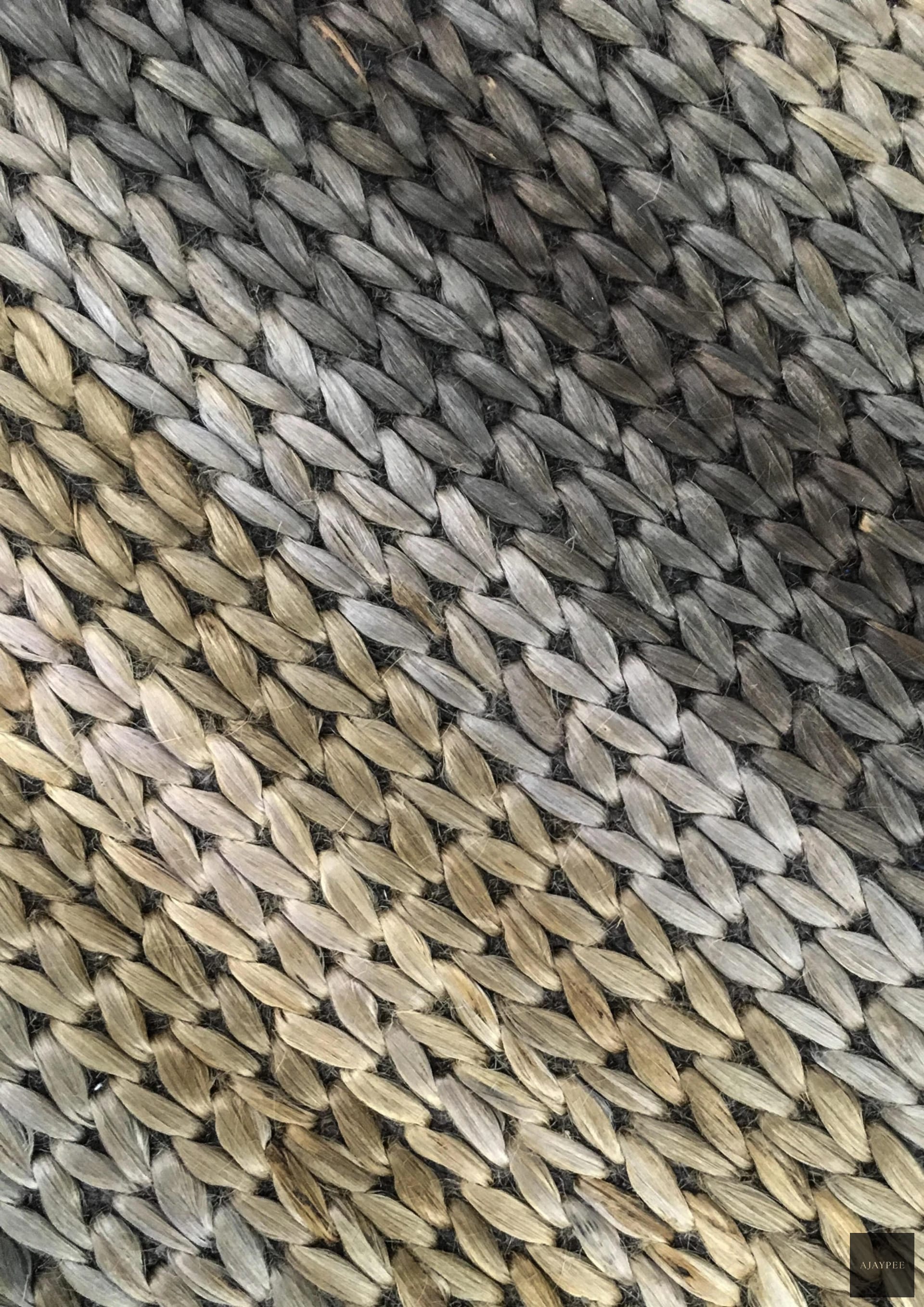 Hemp HandWoven Rug_Multi Color Knot - Jute - Flatweave - Ajaypee Carpets (Thumbnail 2)