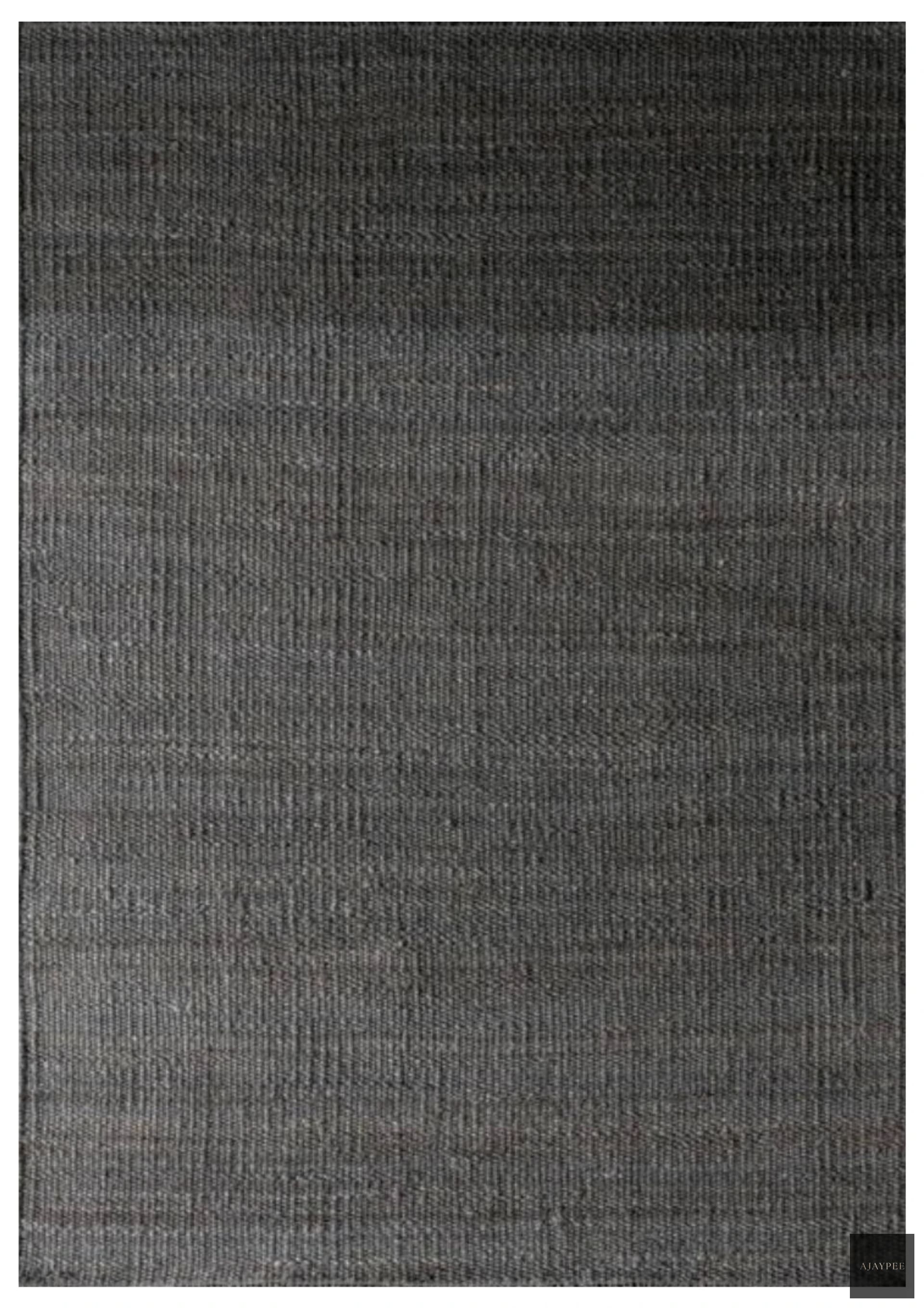 Hemp Handwoven Rug_Panja Graphite – Jute Hand Woven handmade carpet by Ajaypee Carpets