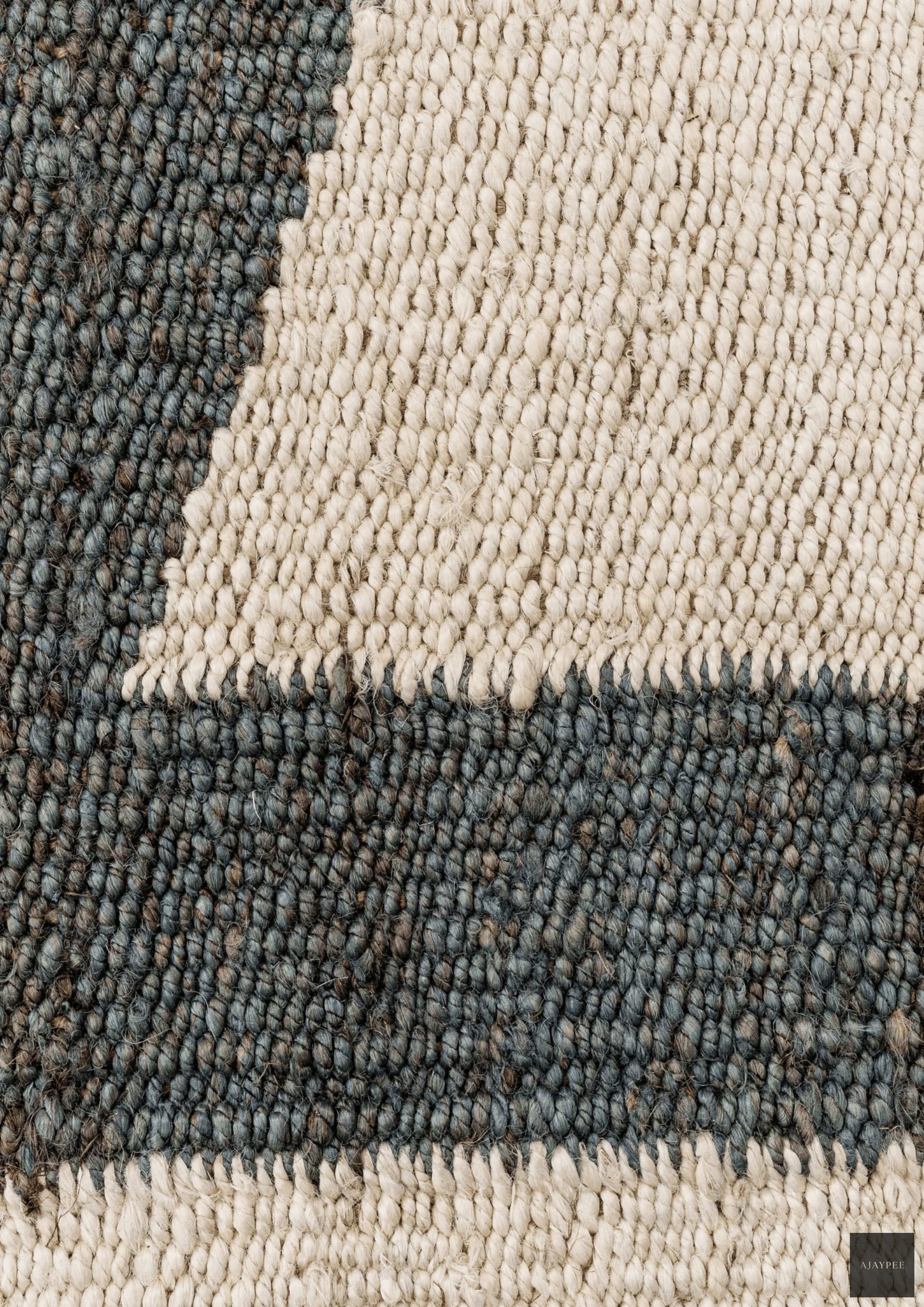 Hemp Handwoven Rug_Stone Path - Jute - Flatweave - Ajaypee Carpets (Thumbnail 4)