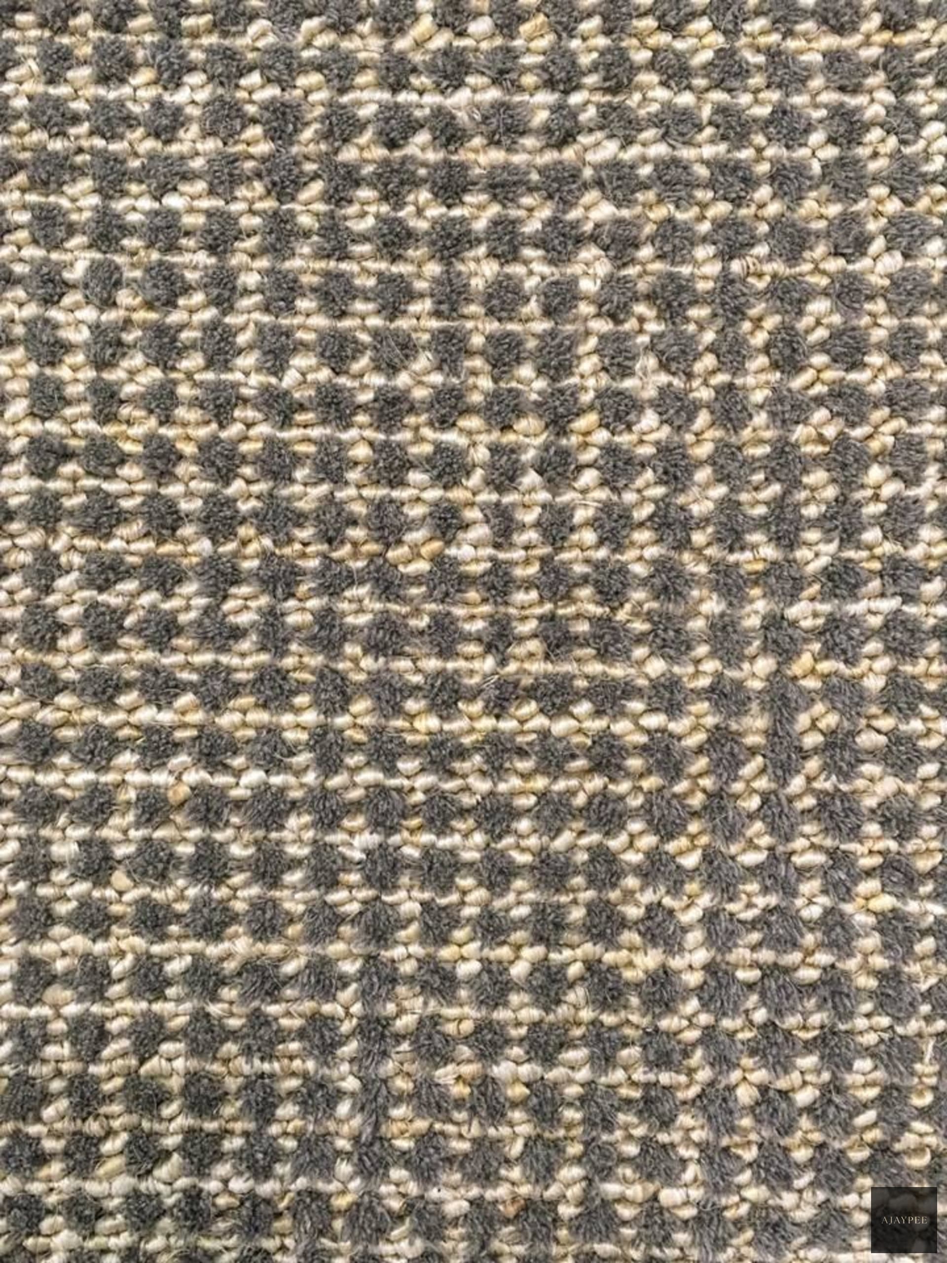 Hemp & Wool Hand Woven Rug: Loop - Jute - Flatweave - Ajaypee Carpets (Thumbnail 4)
