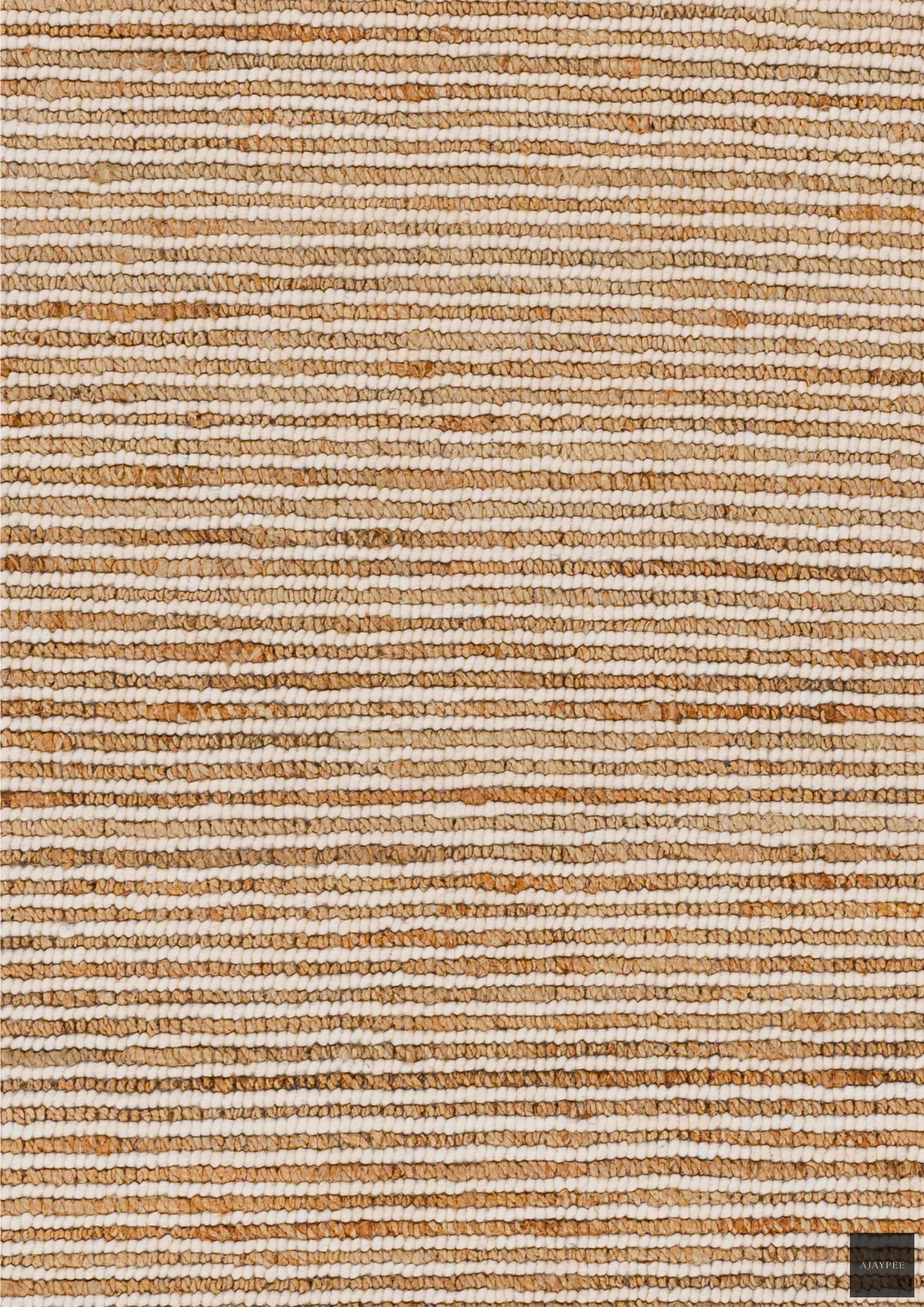 Hemp & Wool Hand Woven Rug Loop_ Ava - Jute - Flatweave - Ajaypee Carpets (Thumbnail 3)