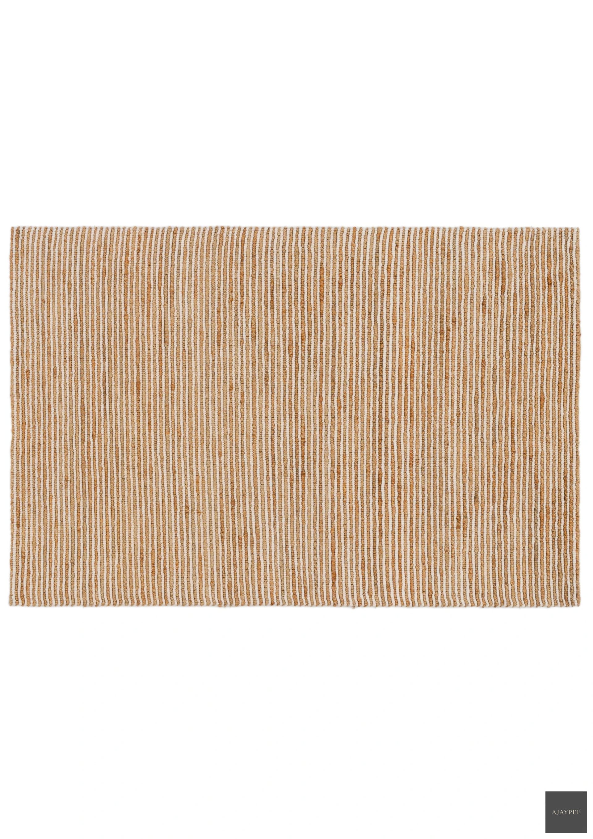 Hemp & Wool Hand Woven Rug Loop_ Ava - Jute - Flatweave - Ajaypee Carpets (Thumbnail 4)