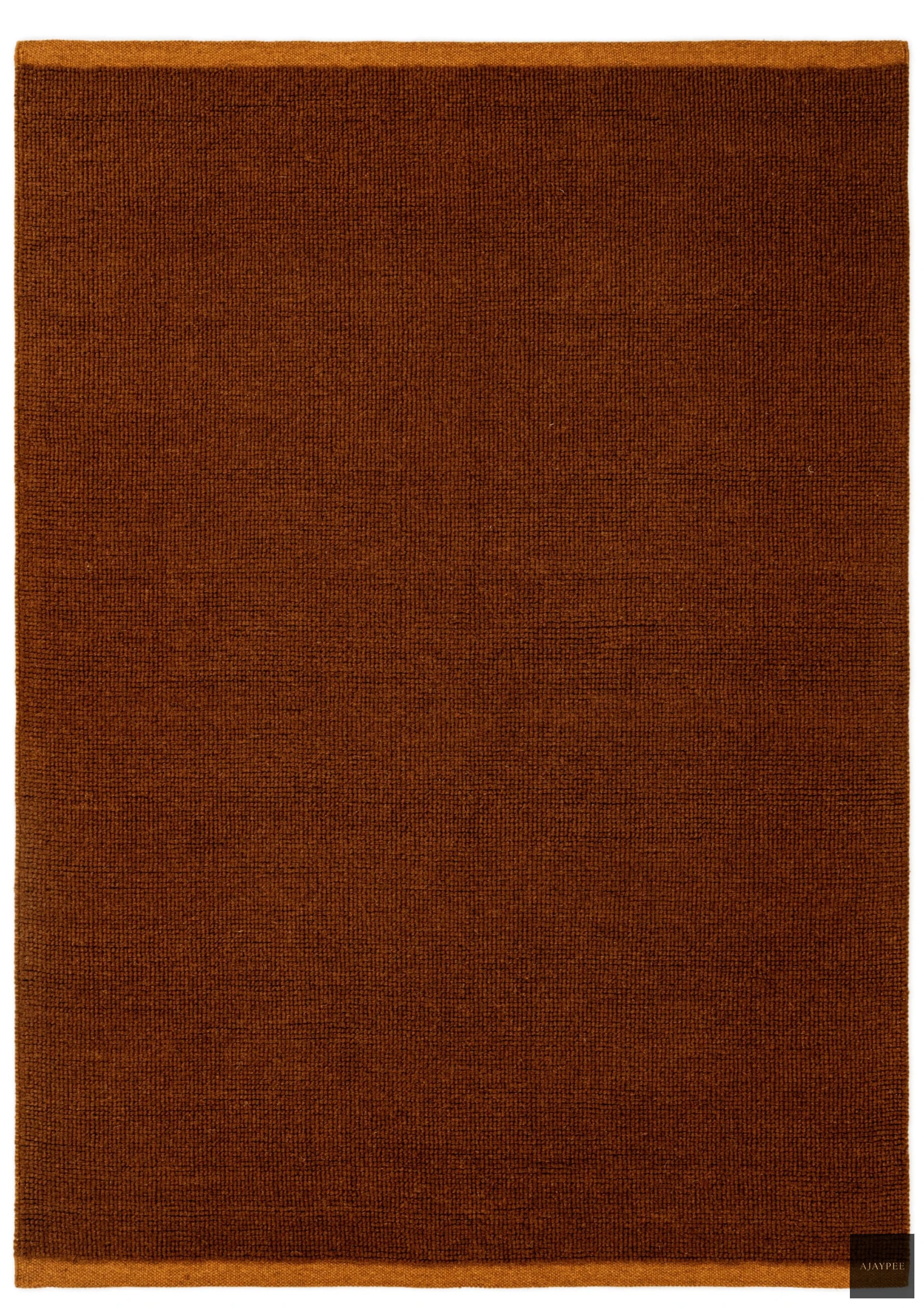 Loop Woolen Handwoven Rug _ Flame – Jute Hand Woven handmade carpet by Ajaypee Carpets