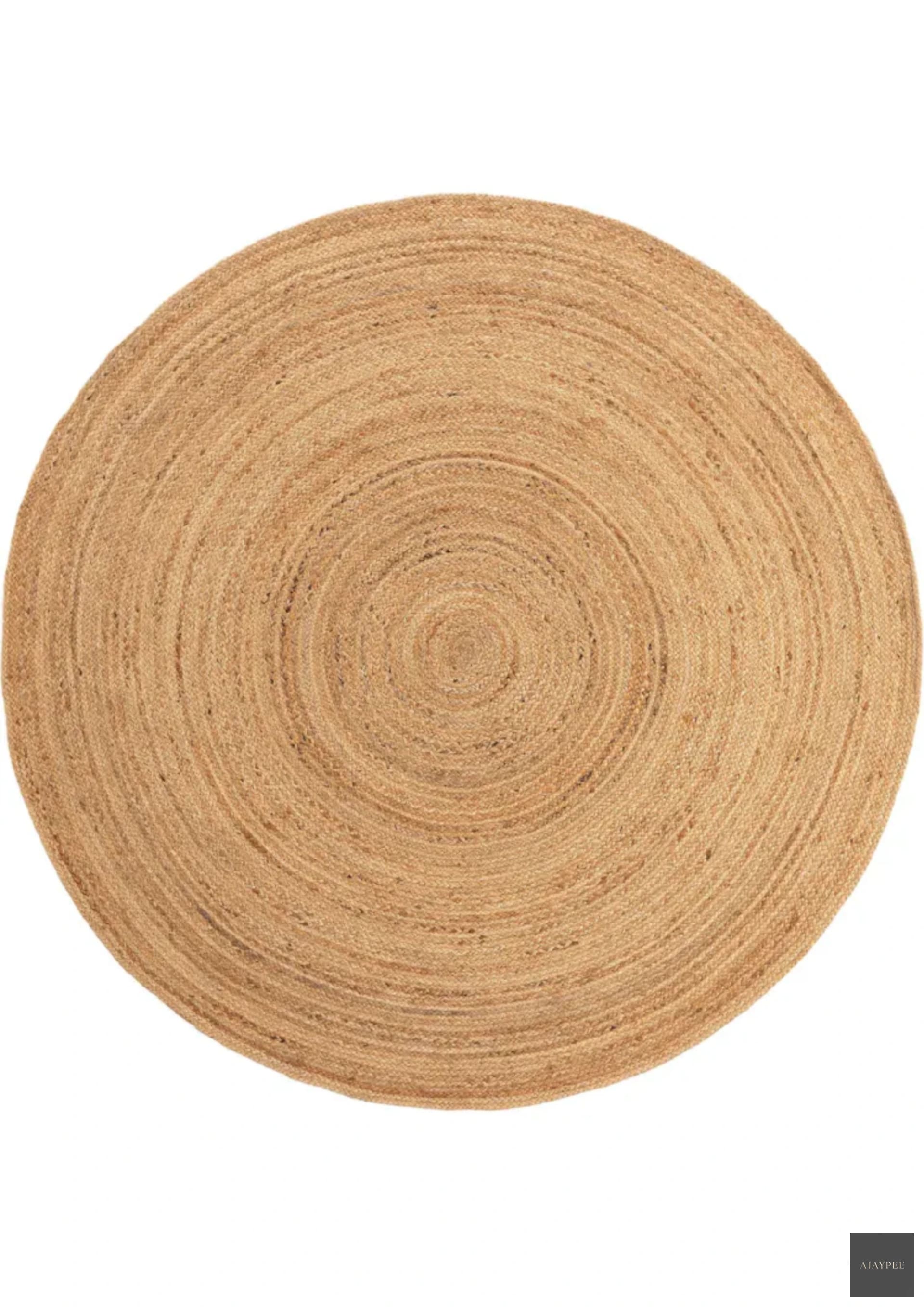 Mussoorie Handwoven Rug _ Natural - Hemp - Hand Woven - Ajaypee Carpets