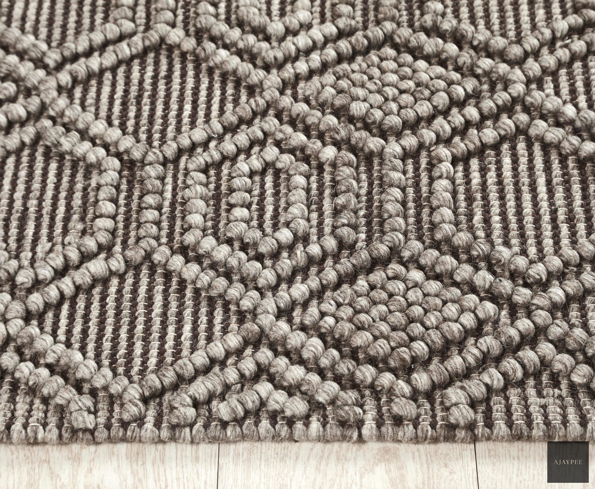 Natural Wool Handwoven Rug_Rio - Cotton - Hand Woven - Ajaypee Carpets (Thumbnail 4)