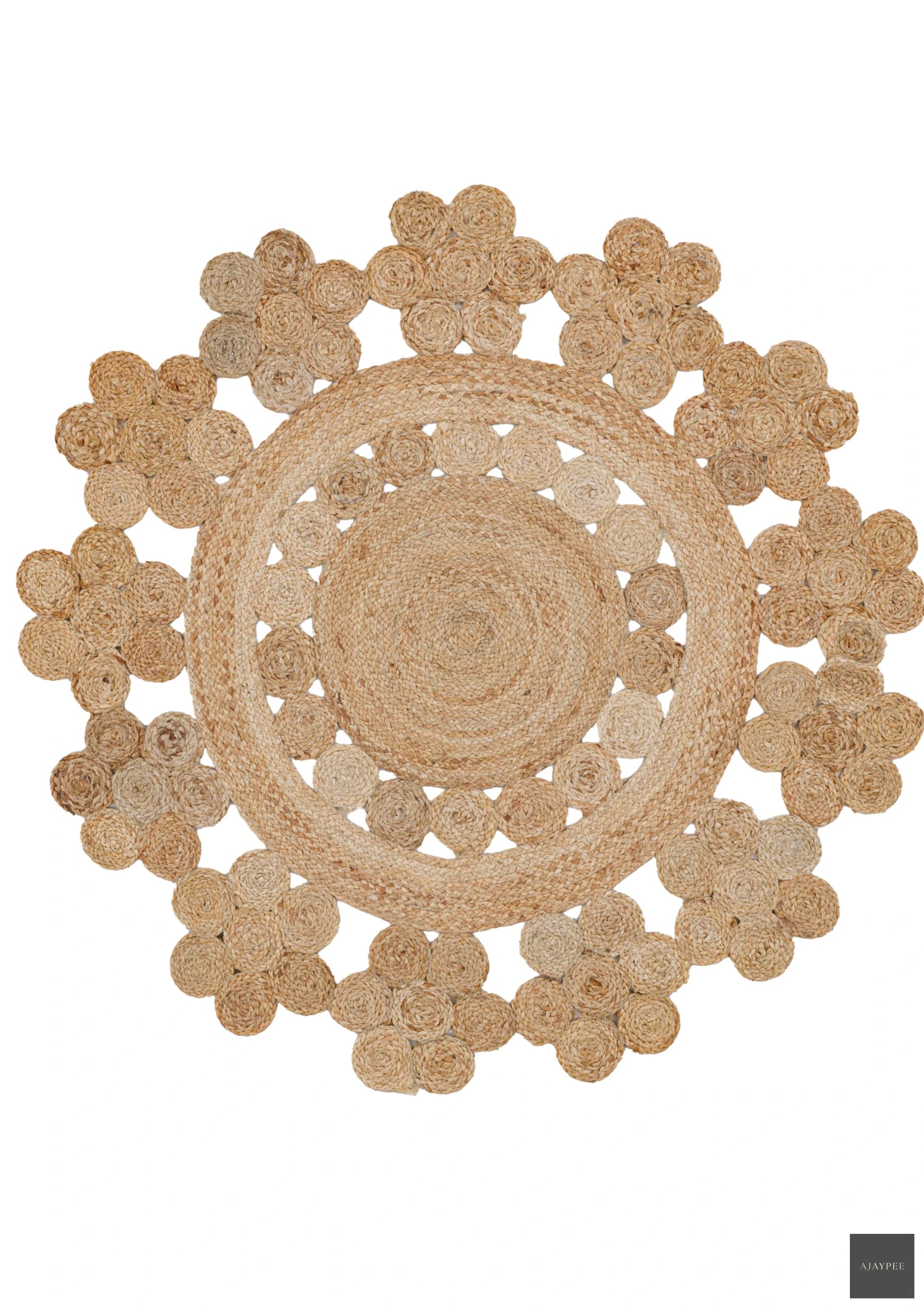 Pico Hemp Handwoven Rug - Hemp - Hand Woven - Ajaypee Carpets