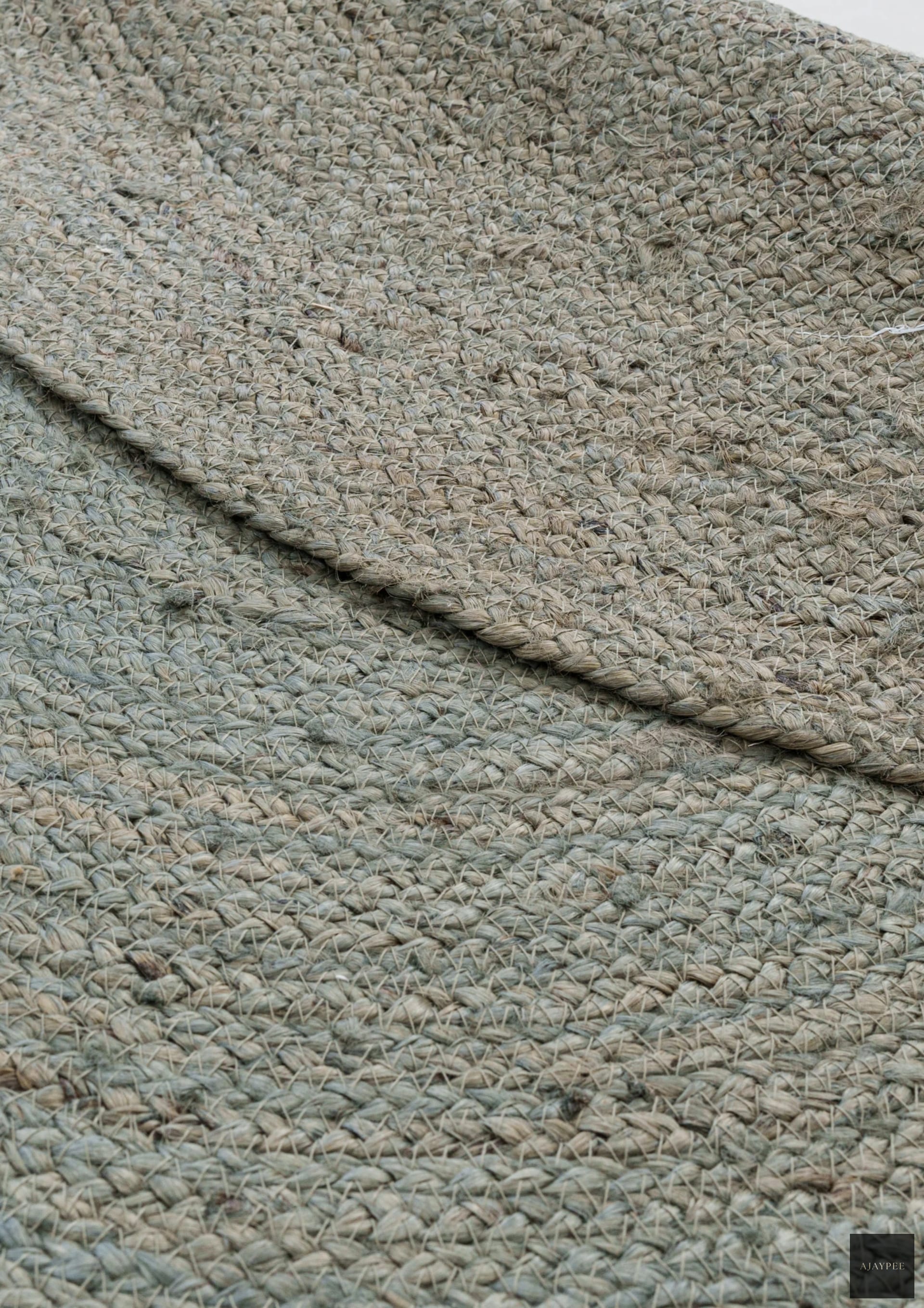 Tidal Twist Hemp Handwoven - Hemp - Hand Woven - Ajaypee Carpets (Detail)