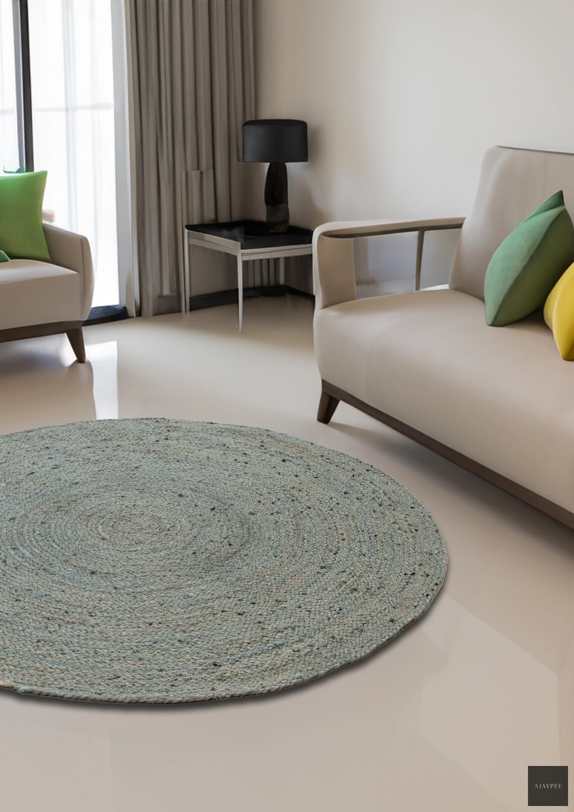 Tidal Twist Hemp Handwoven - Hemp - Hand Woven - Ajaypee Carpets (Thumbnail 4)